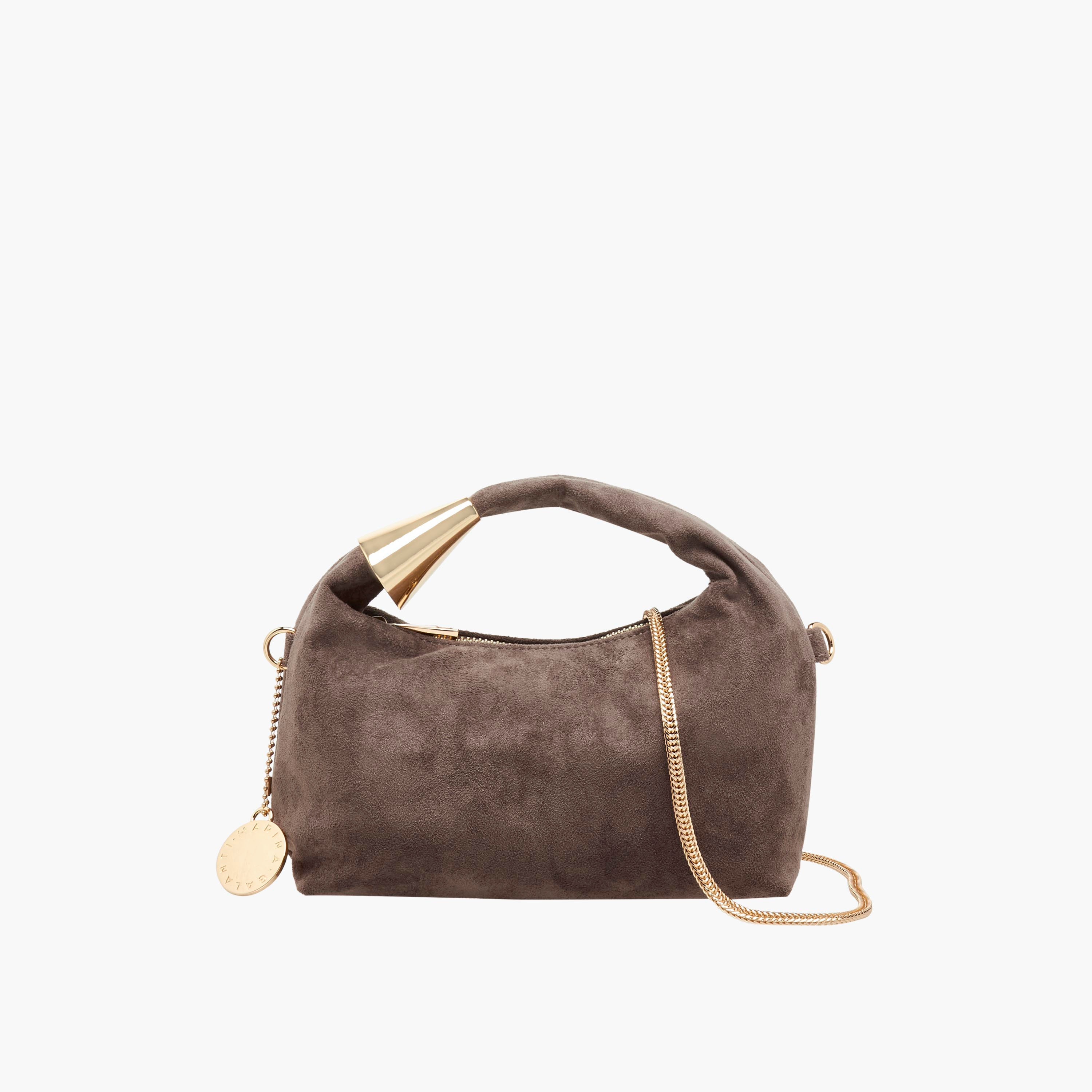 Marina Galanti Textured Hobo Bag with Detachable Chain Strap-women-bagsandwallets-handbags-image-1