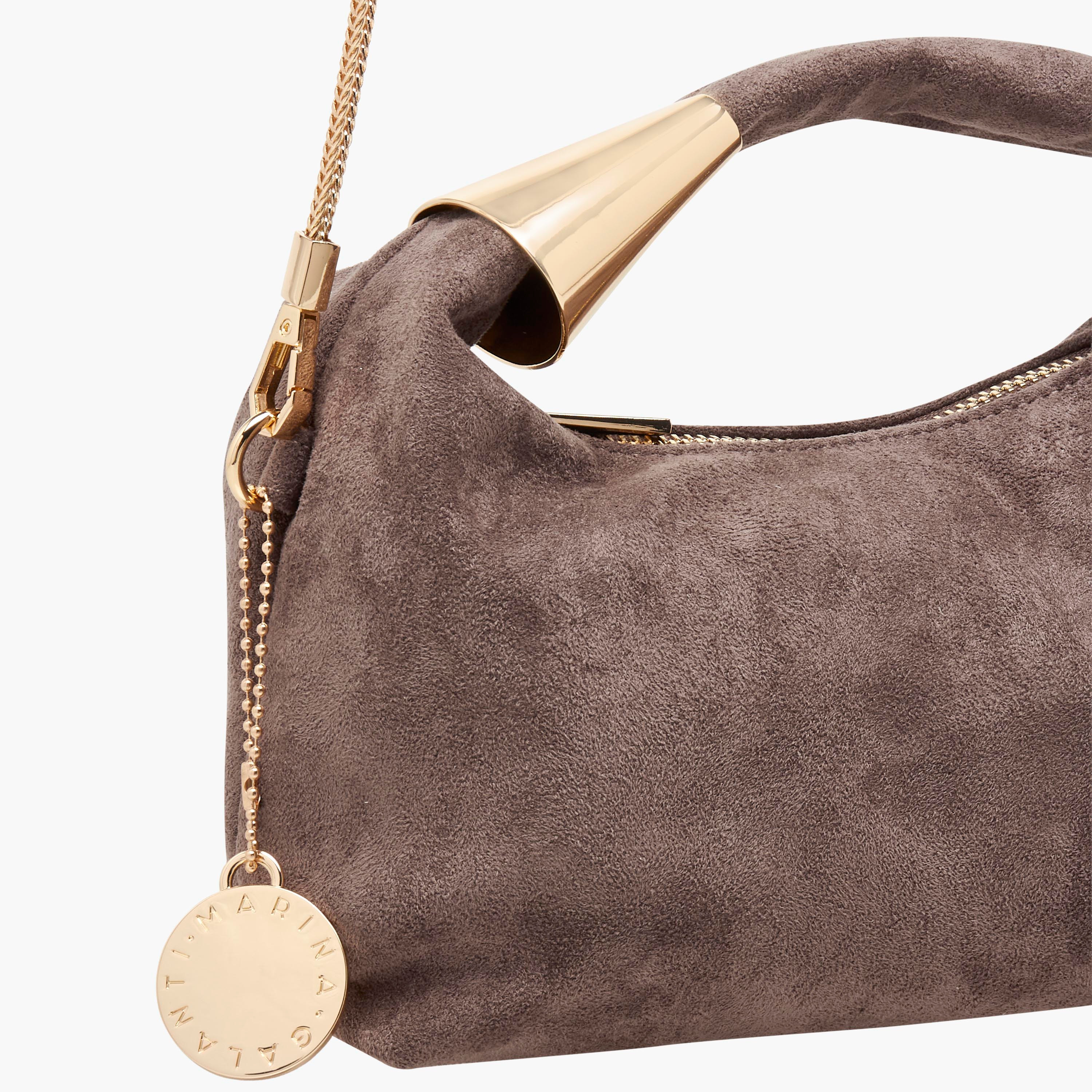 Marina Galanti Textured Hobo Bag with Detachable Chain Strap-women-bagsandwallets-handbags-image-5