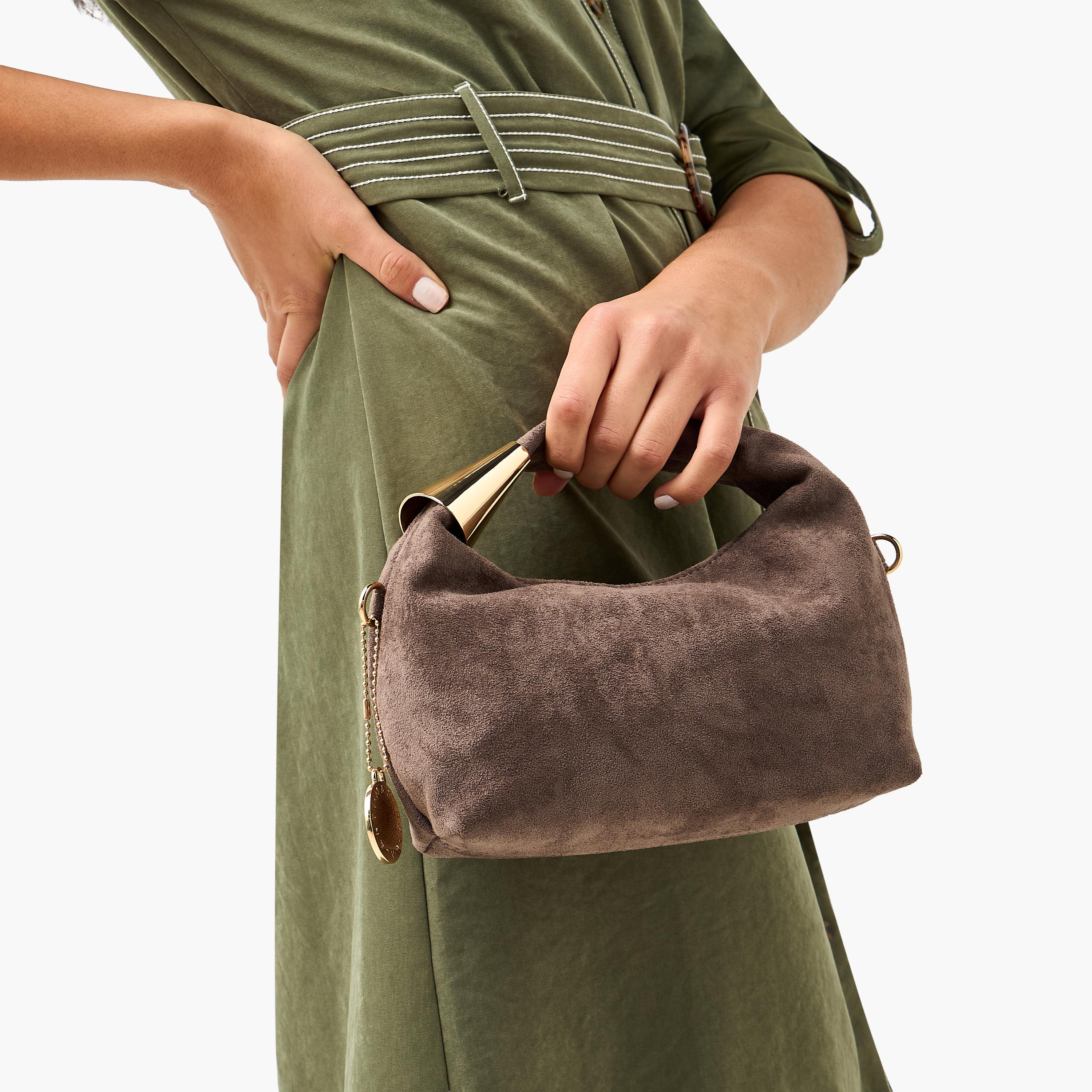 Marina Galanti Textured Hobo Bag with Detachable Chain Strap-women-bagsandwallets-handbags-image-8