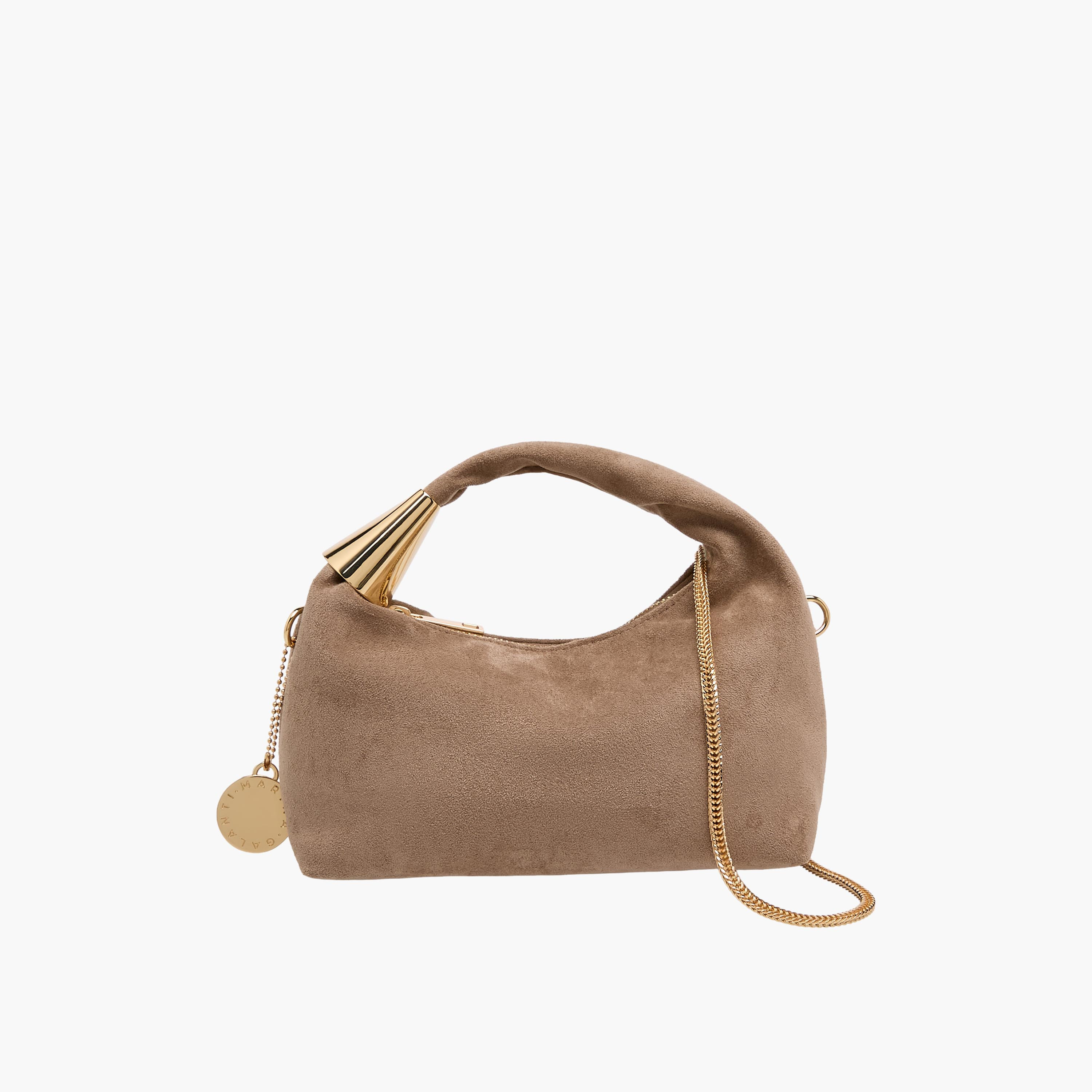 Marina Galanti Textured Hobo Bag with Detachable Chain Strap-women-bagsandwallets-handbags-image-1