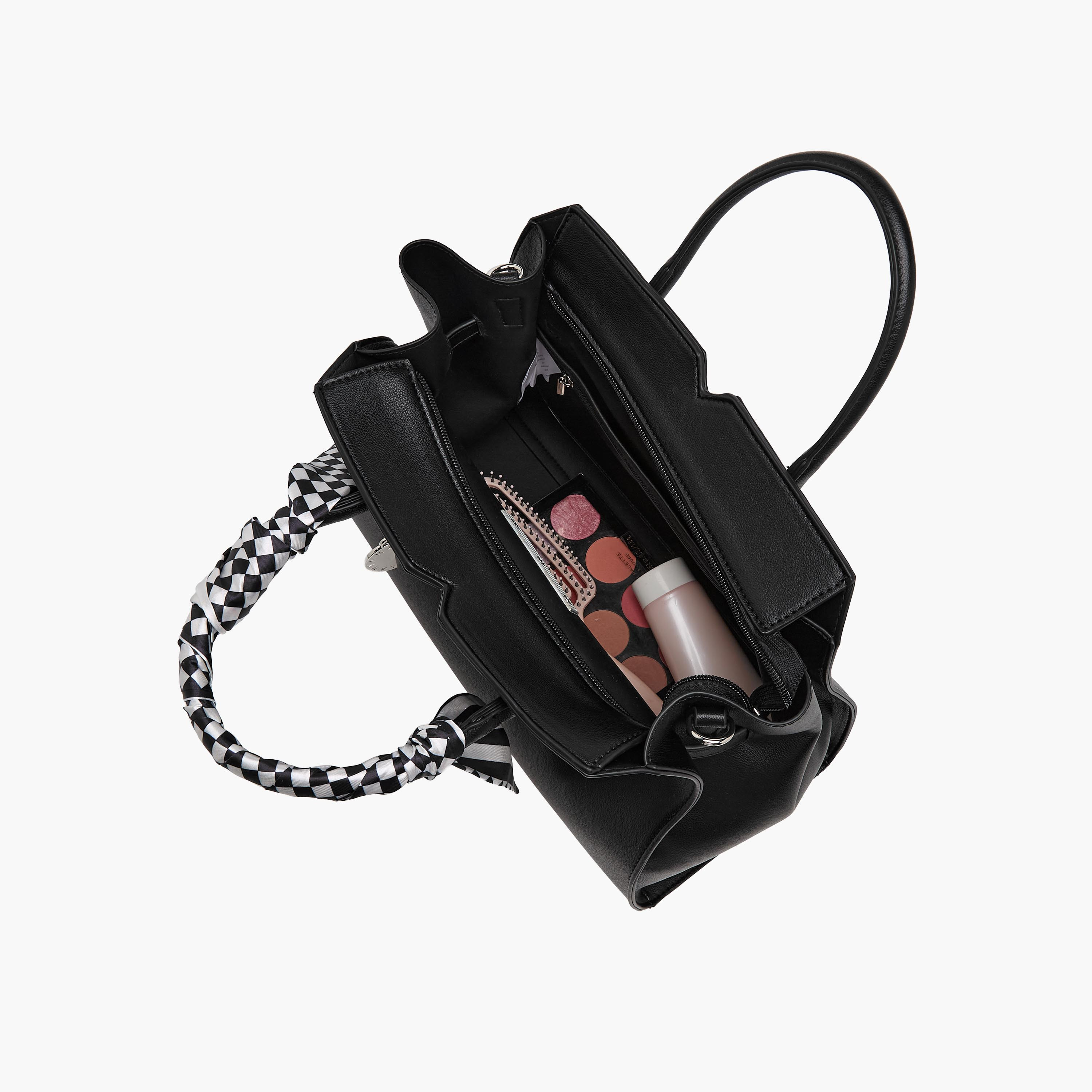 Marina Galanti Scarf Accent Tote Bag with Detachable Strap-women-bagsandwallets-handbags-image-9