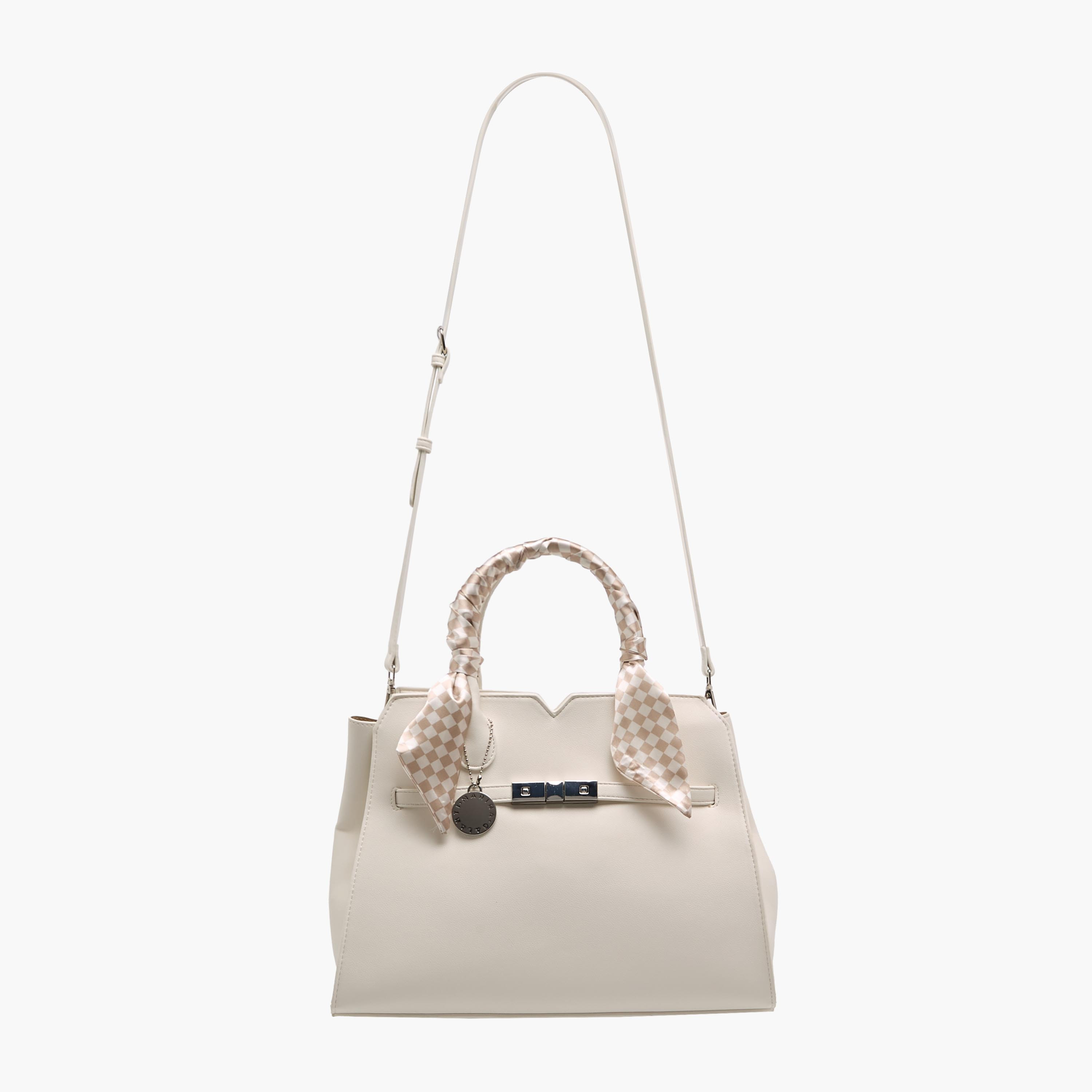 Marina Galanti Scarf Accent Tote Bag with Detachable Strap-women-bagsandwallets-handbags-image-3