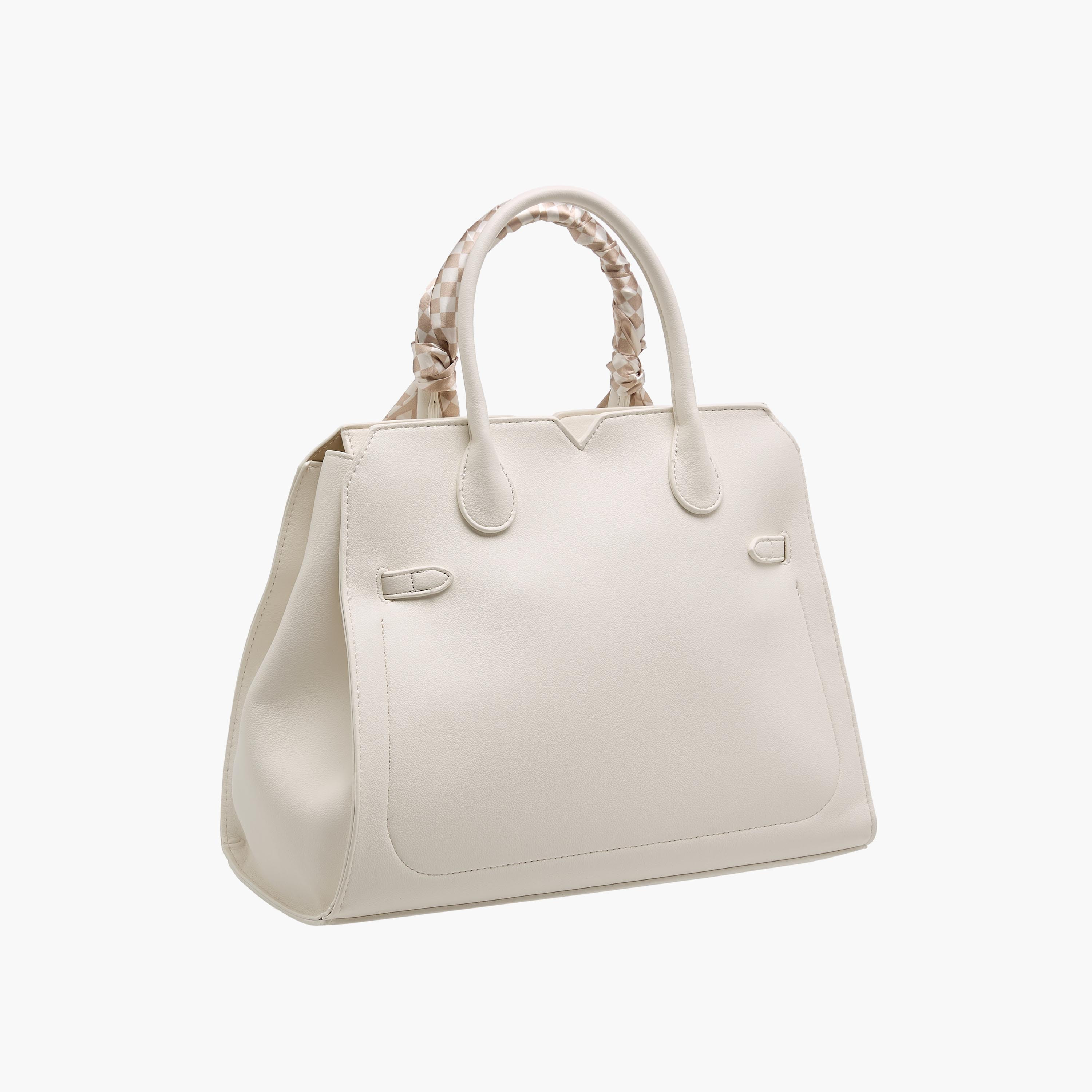Marina Galanti Scarf Accent Tote Bag with Detachable Strap-women-bagsandwallets-handbags-image-4