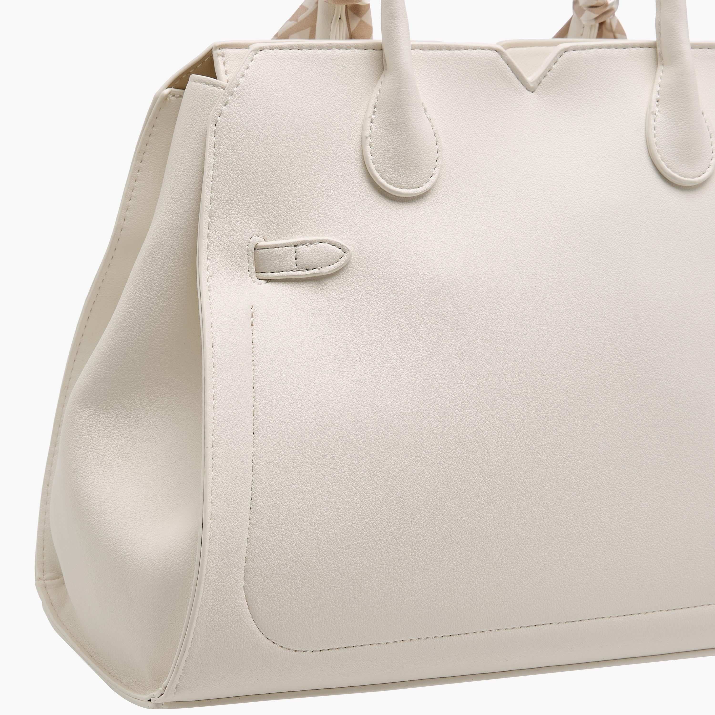 Marina Galanti Scarf Accent Tote Bag with Detachable Strap-women-bagsandwallets-handbags-image-6