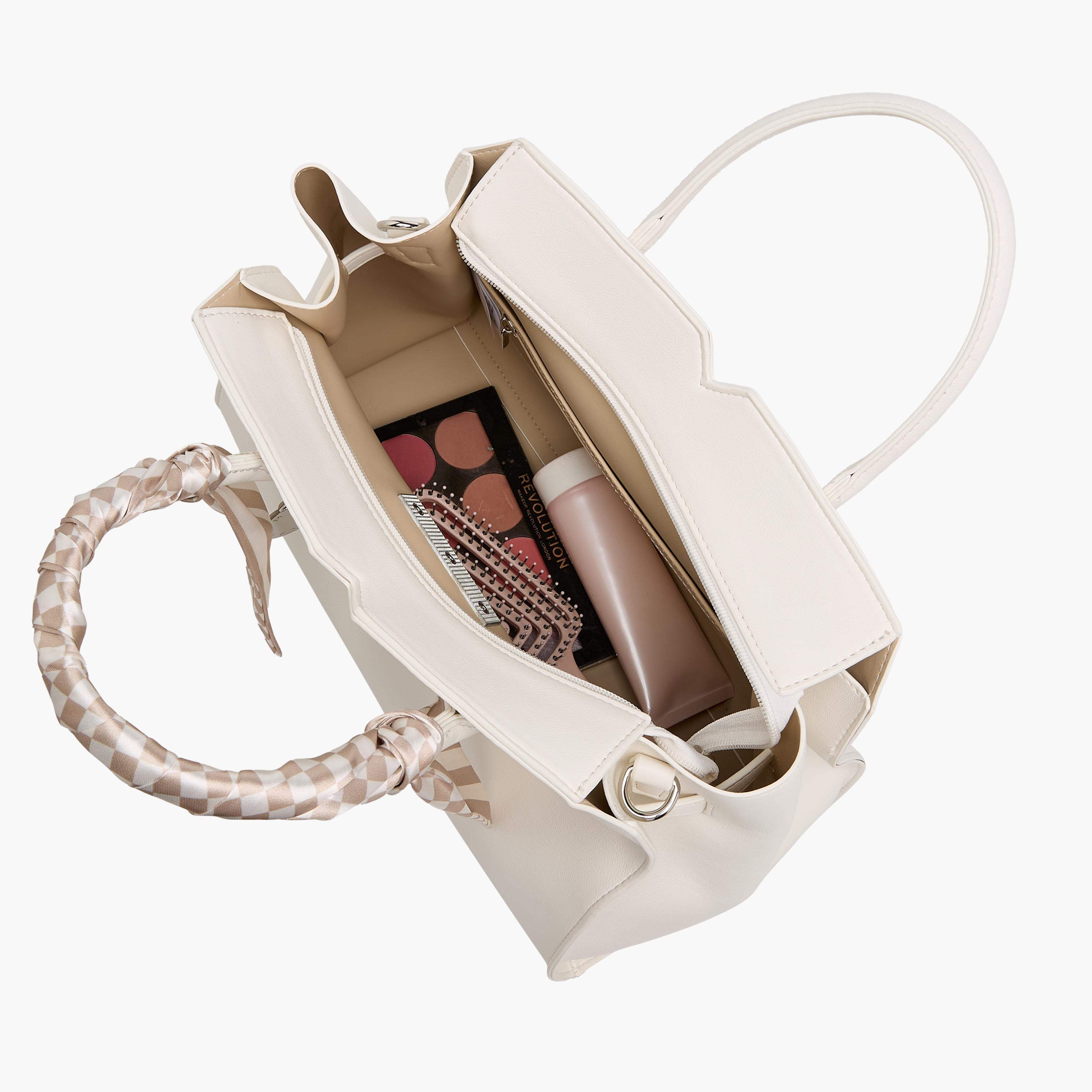 Marina Galanti Scarf Accent Tote Bag with Detachable Strap-women-bagsandwallets-handbags-image-9