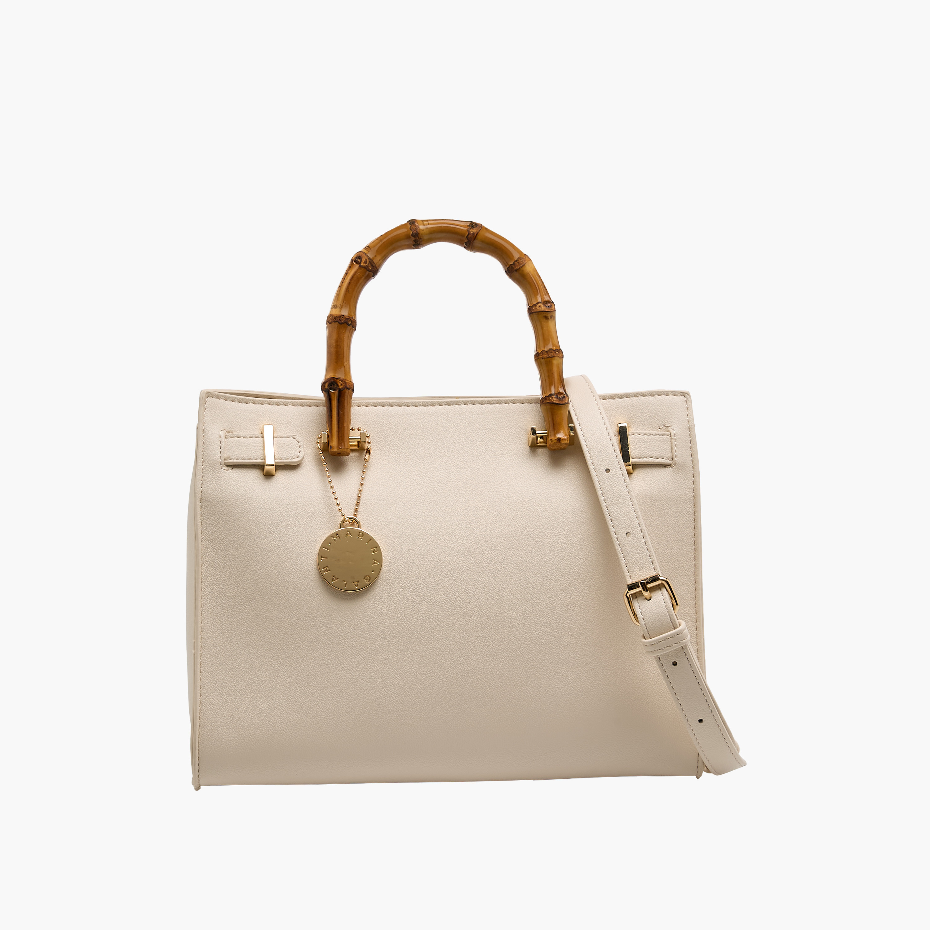 Marina Galanti Scarf Accent Tote Bag with Detachable Strap-women-bagsandwallets-handbags-image-1