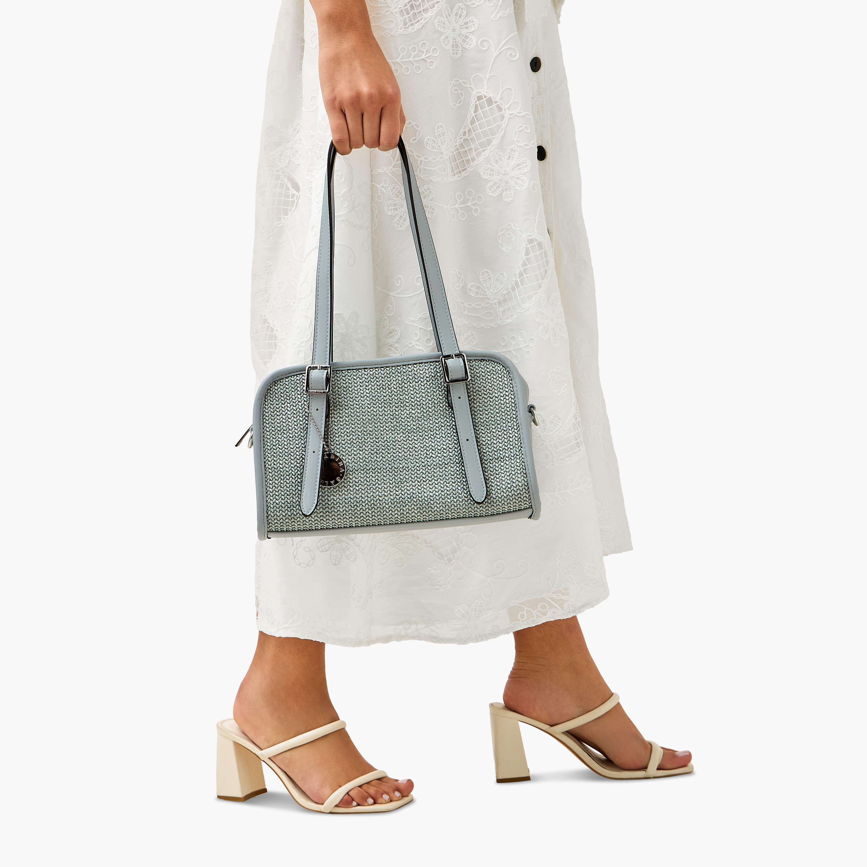Marina Galanti Textured Shoulder Bag with Detachable Strap-women-bagsandwallets-handbags-image-2