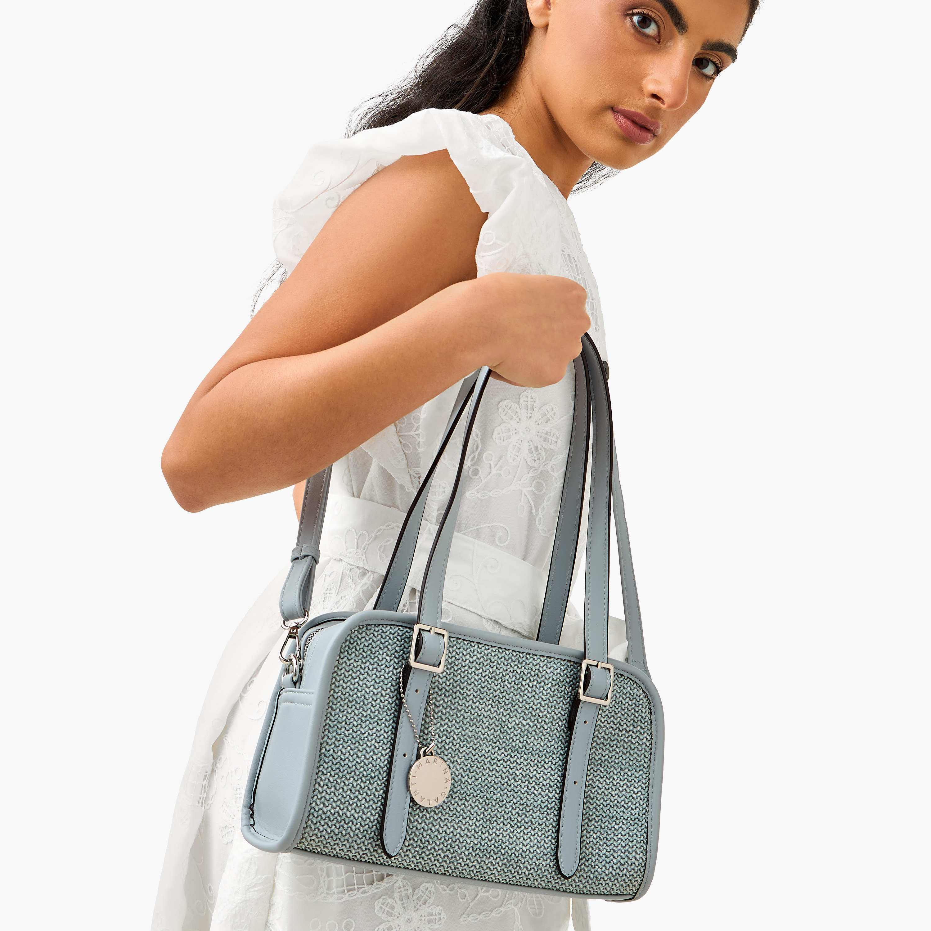 Marina Galanti Textured Shoulder Bag with Detachable Strap-women-bagsandwallets-handbags-image-8