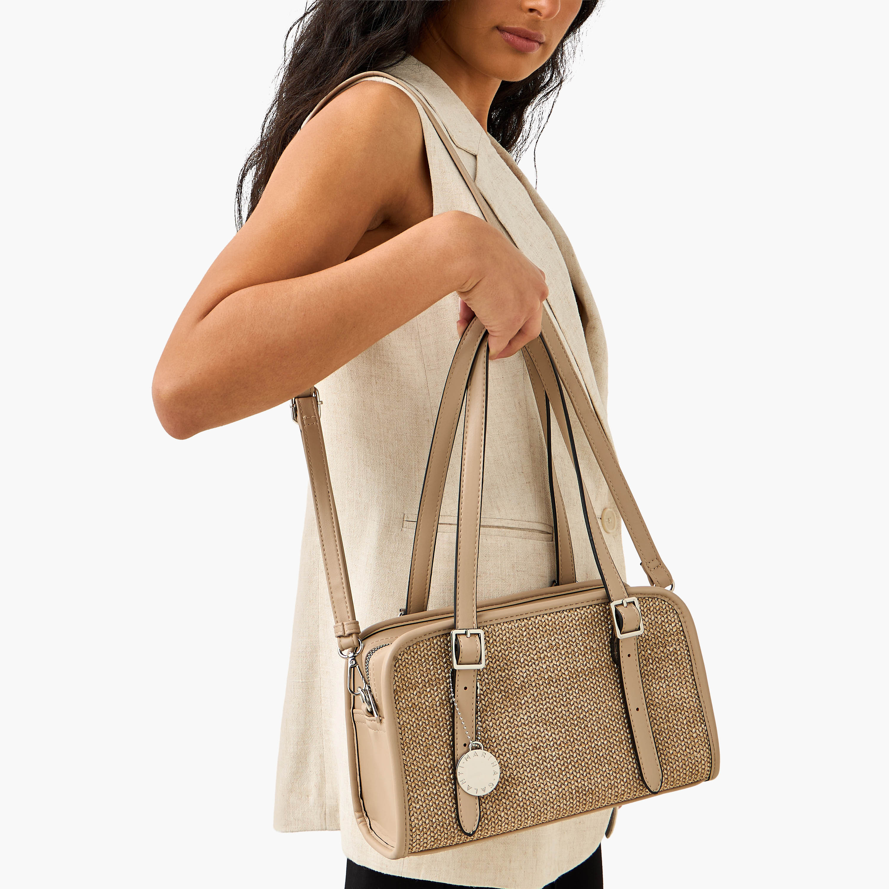 شنطة كتف بارزة الملمس بحزام قابل للفصل من مارينا جالانتي-women-bagsandwallets-handbags-image-2