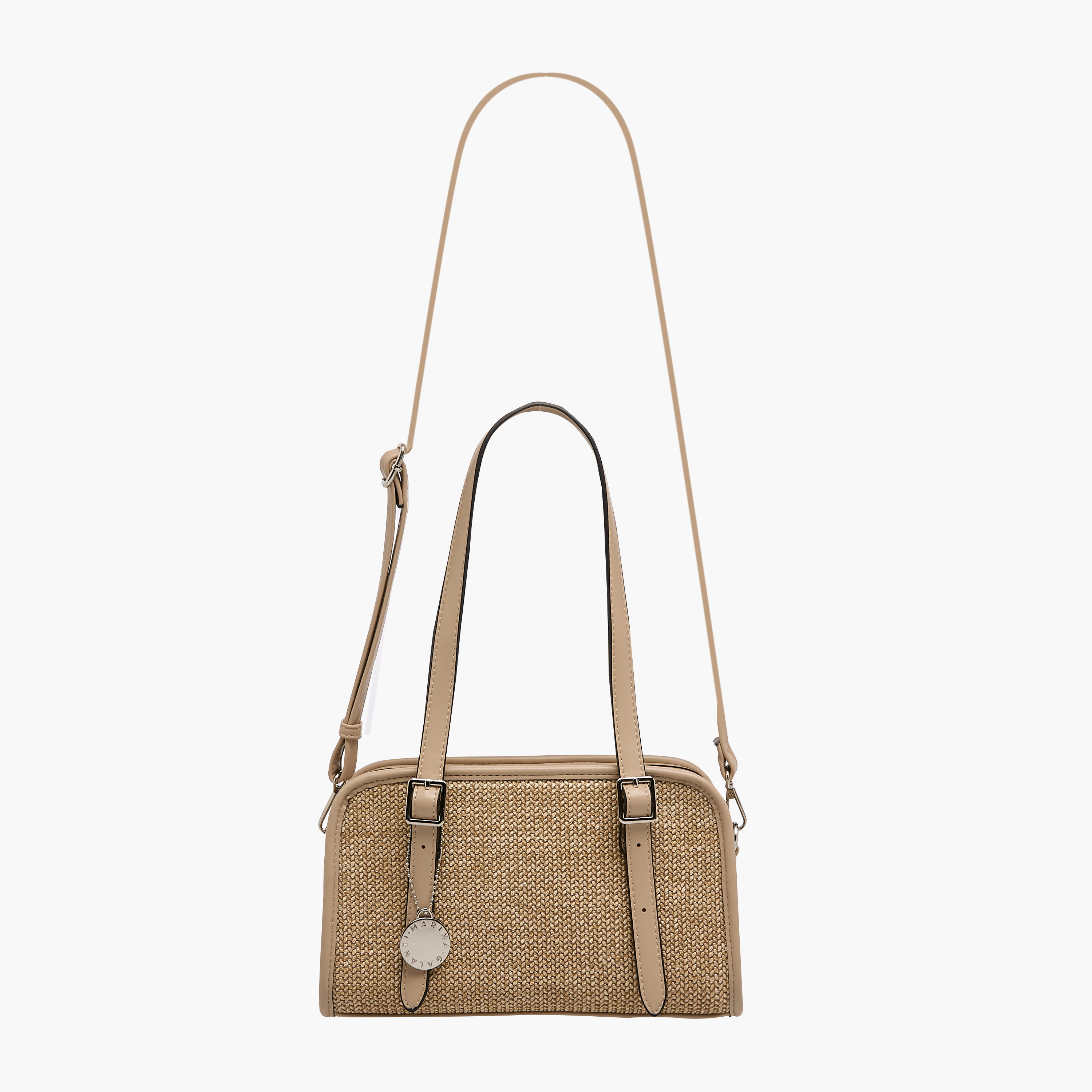 شنطة كتف بارزة الملمس بحزام قابل للفصل من مارينا جالانتي-women-bagsandwallets-handbags-image-3