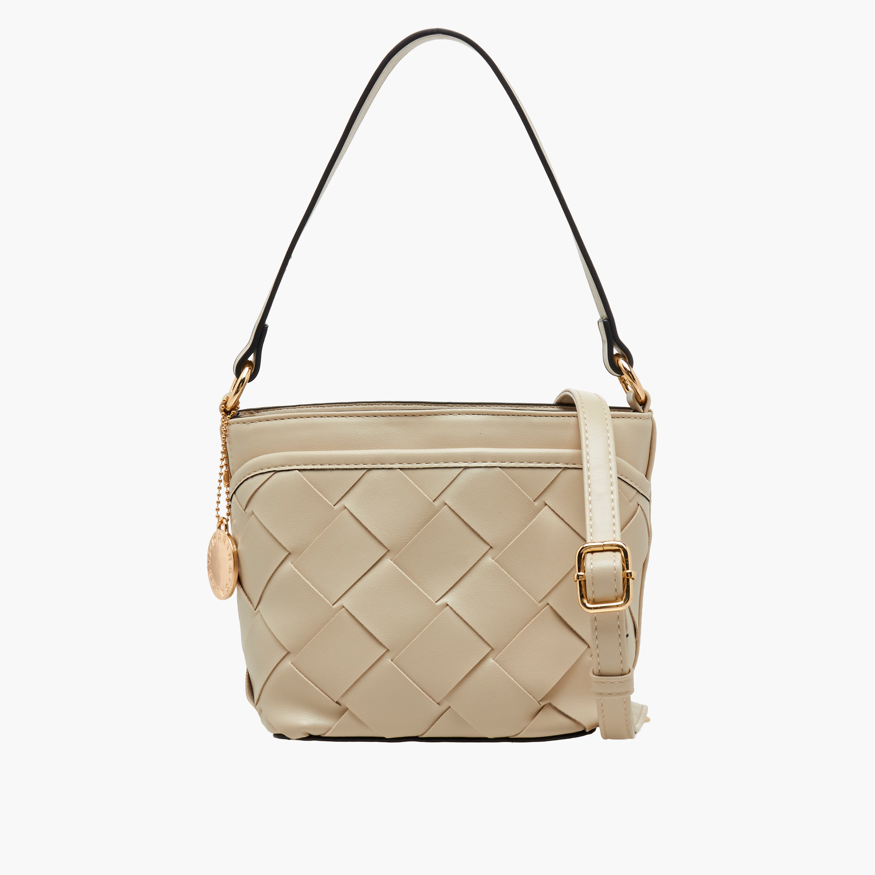 شنطة دلو بارزة الملمس بحزام قابل للفصل من مارينا جالانتي-women-bagsandwallets-handbags-image-1