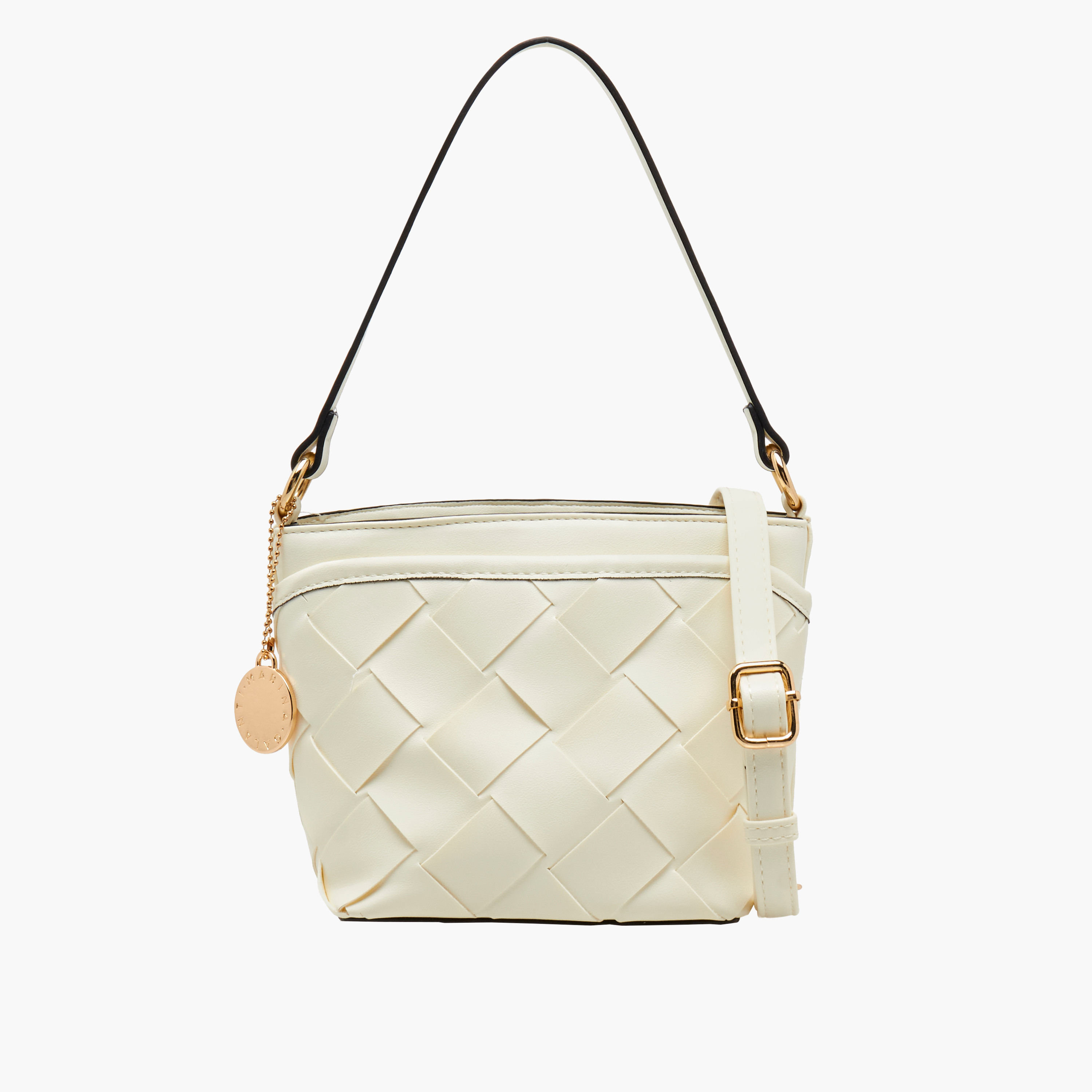 Marina Galanti Textured Bucket Bag with Detachable Strap-women-bagsandwallets-handbags-image-1