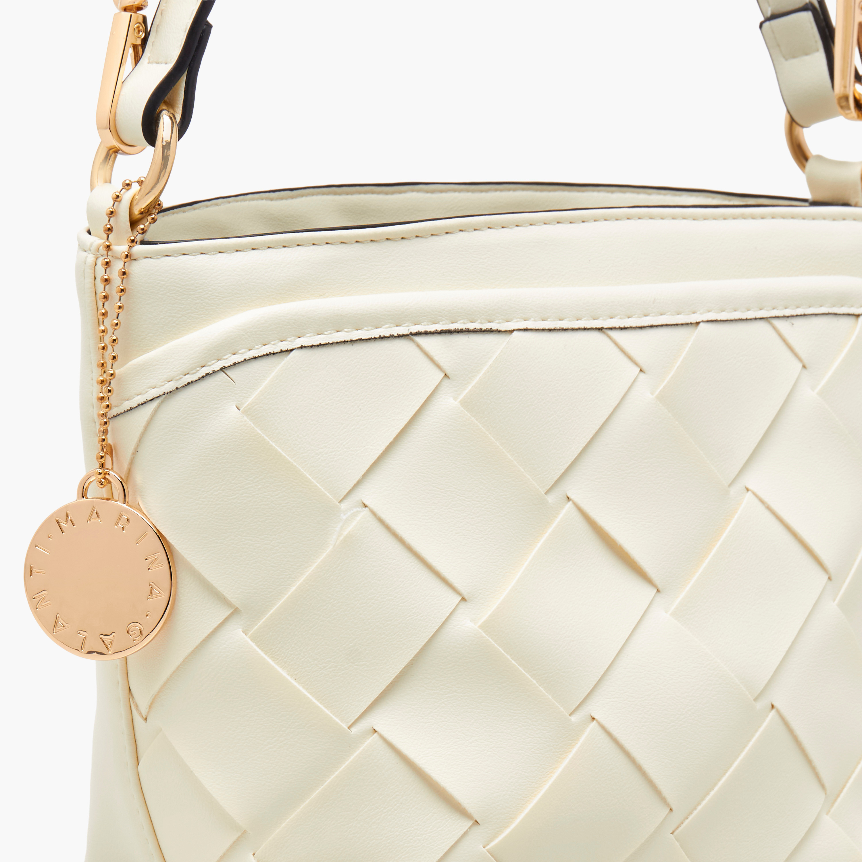 Marina Galanti Textured Bucket Bag with Detachable Strap-women-bagsandwallets-handbags-image-5