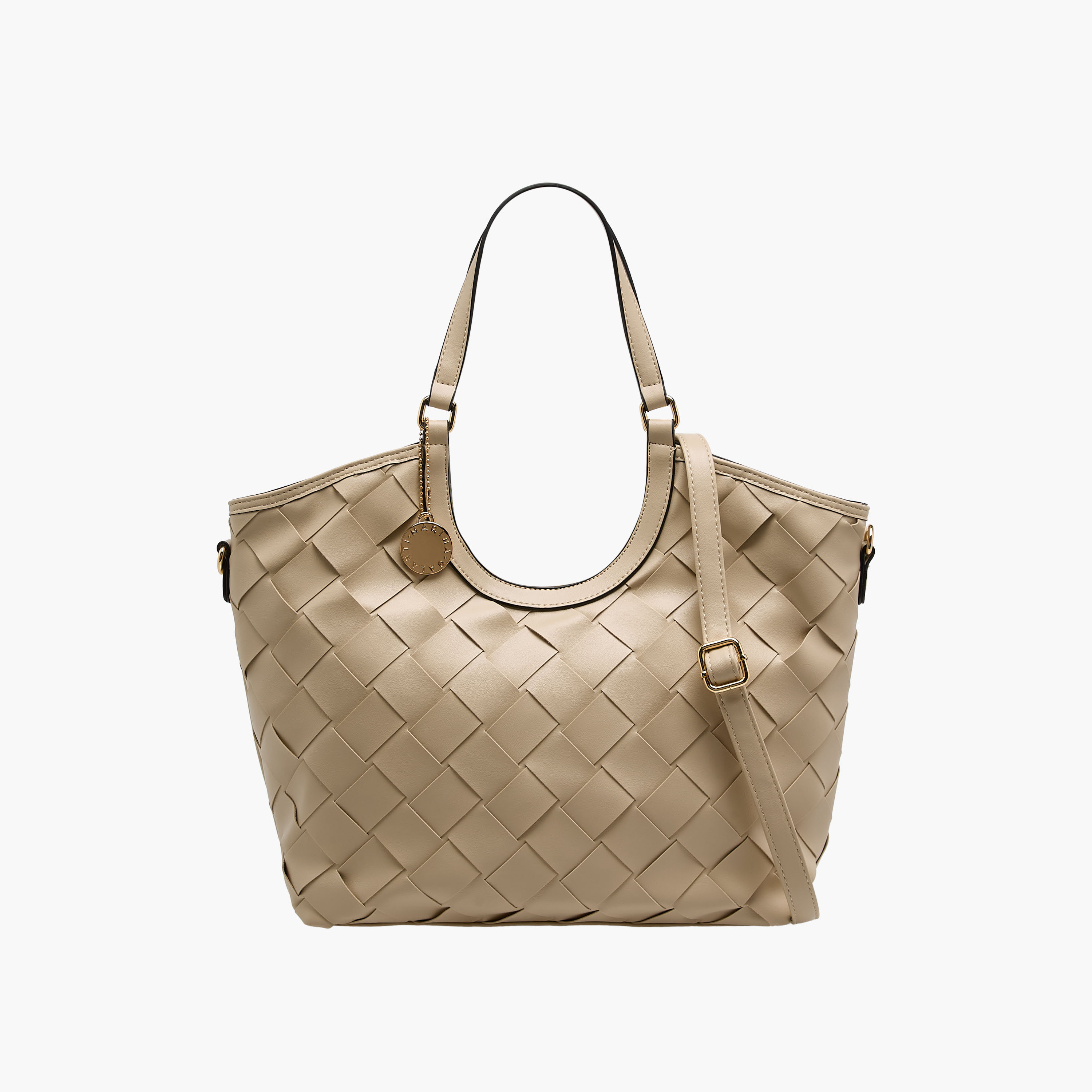شنطة توتي بارزة الملمس بحزام قابل للفصل من مارينا جالانتي-women-bagsandwallets-handbags-image-1