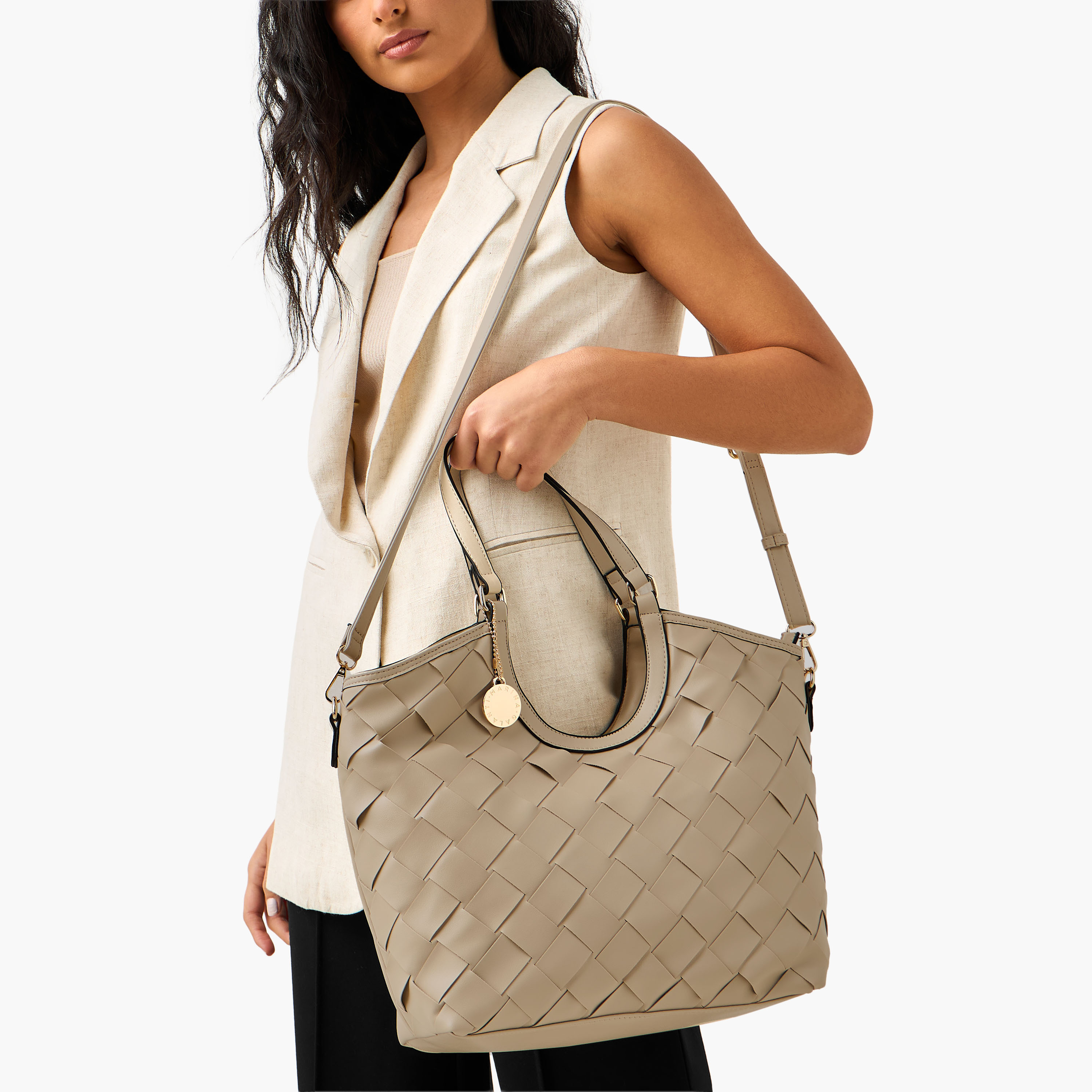 شنطة توتي بارزة الملمس بحزام قابل للفصل من مارينا جالانتي-women-bagsandwallets-handbags-image-3
