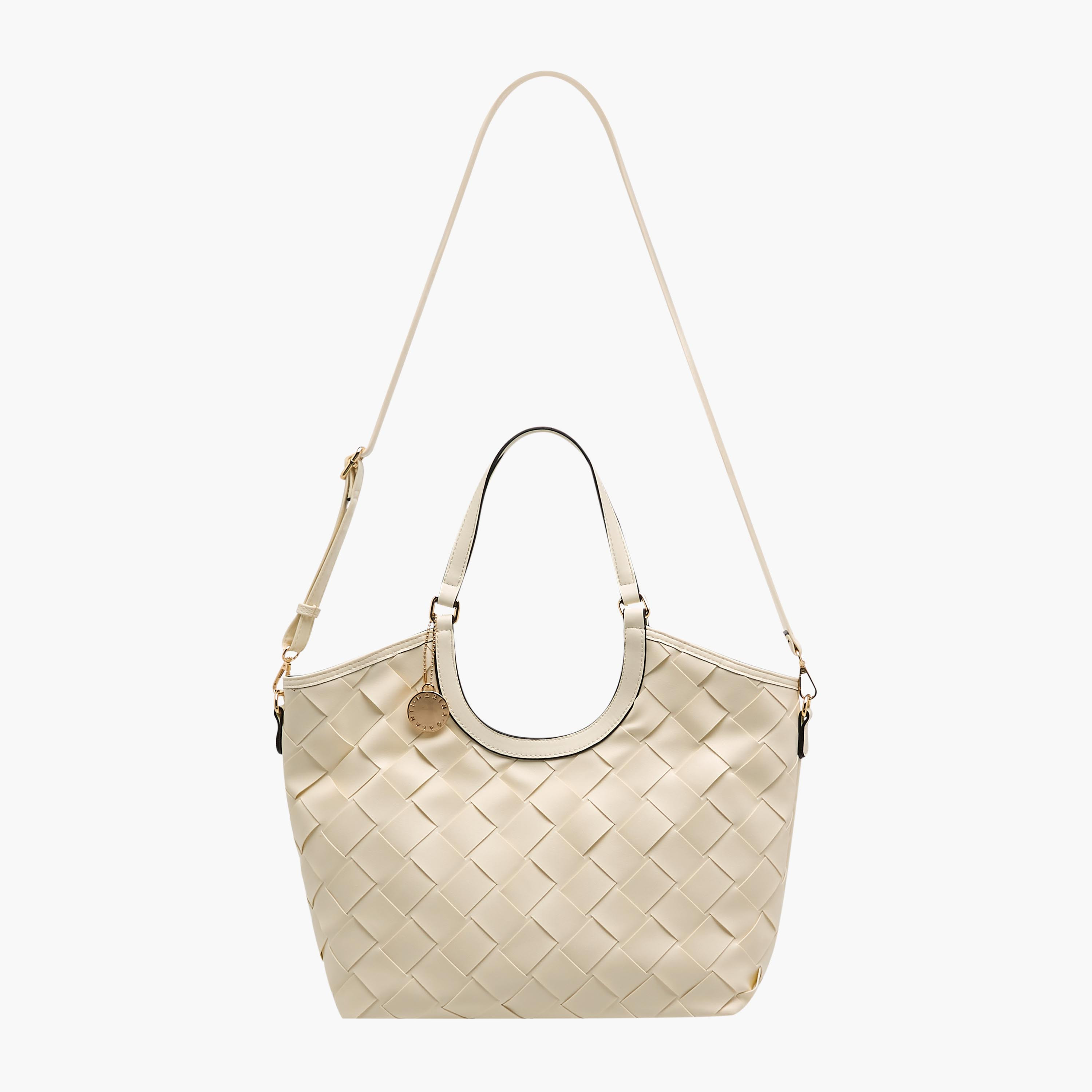 شنطة تسوق بتصميم منسوج وحزام قابل للفصل من مارينا جالانتي-women-bagsandwallets-handbags-image-4
