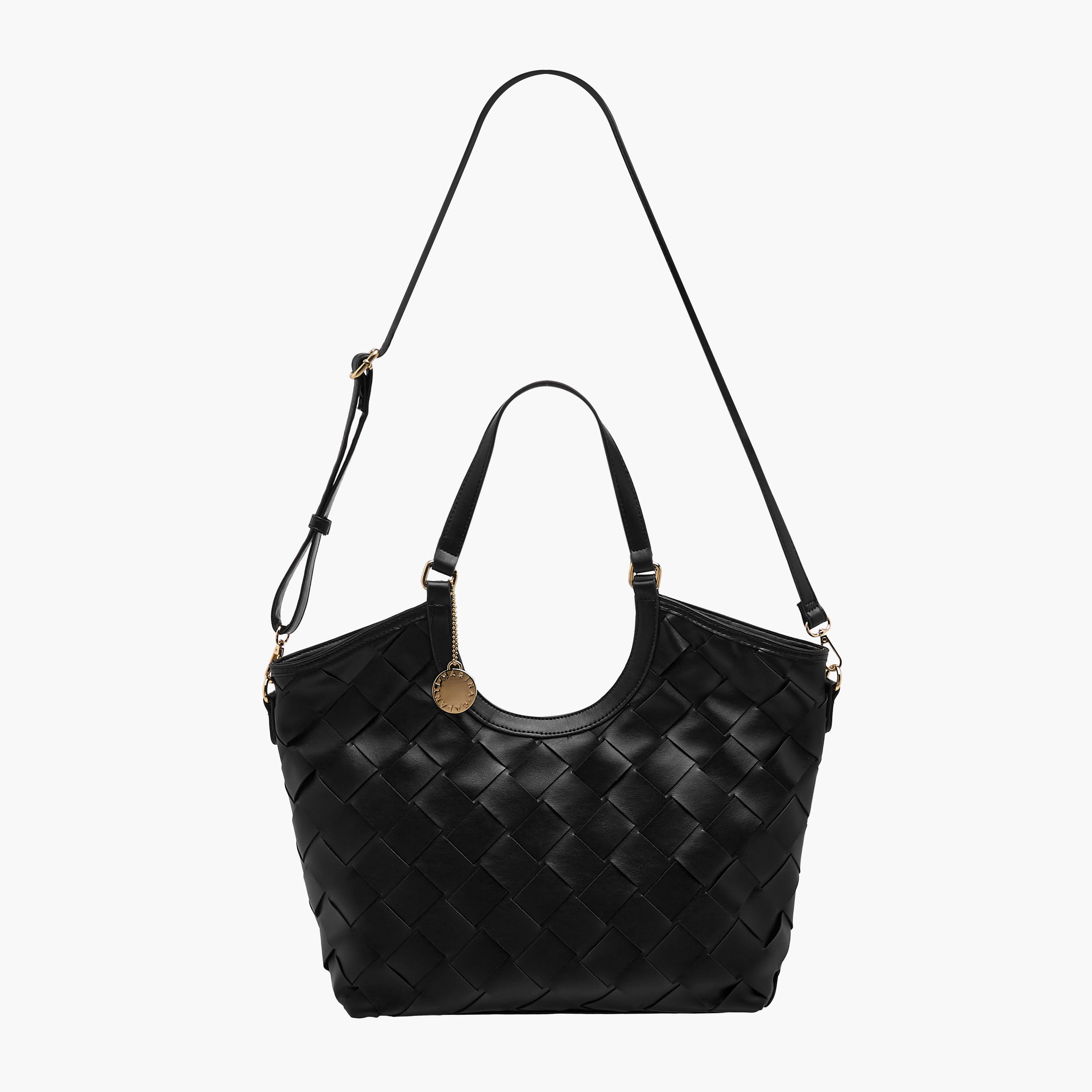 Marina Galanti Weave Textured Shopper Bag with Detachable Strap-women-bagsandwallets-handbags-image-3
