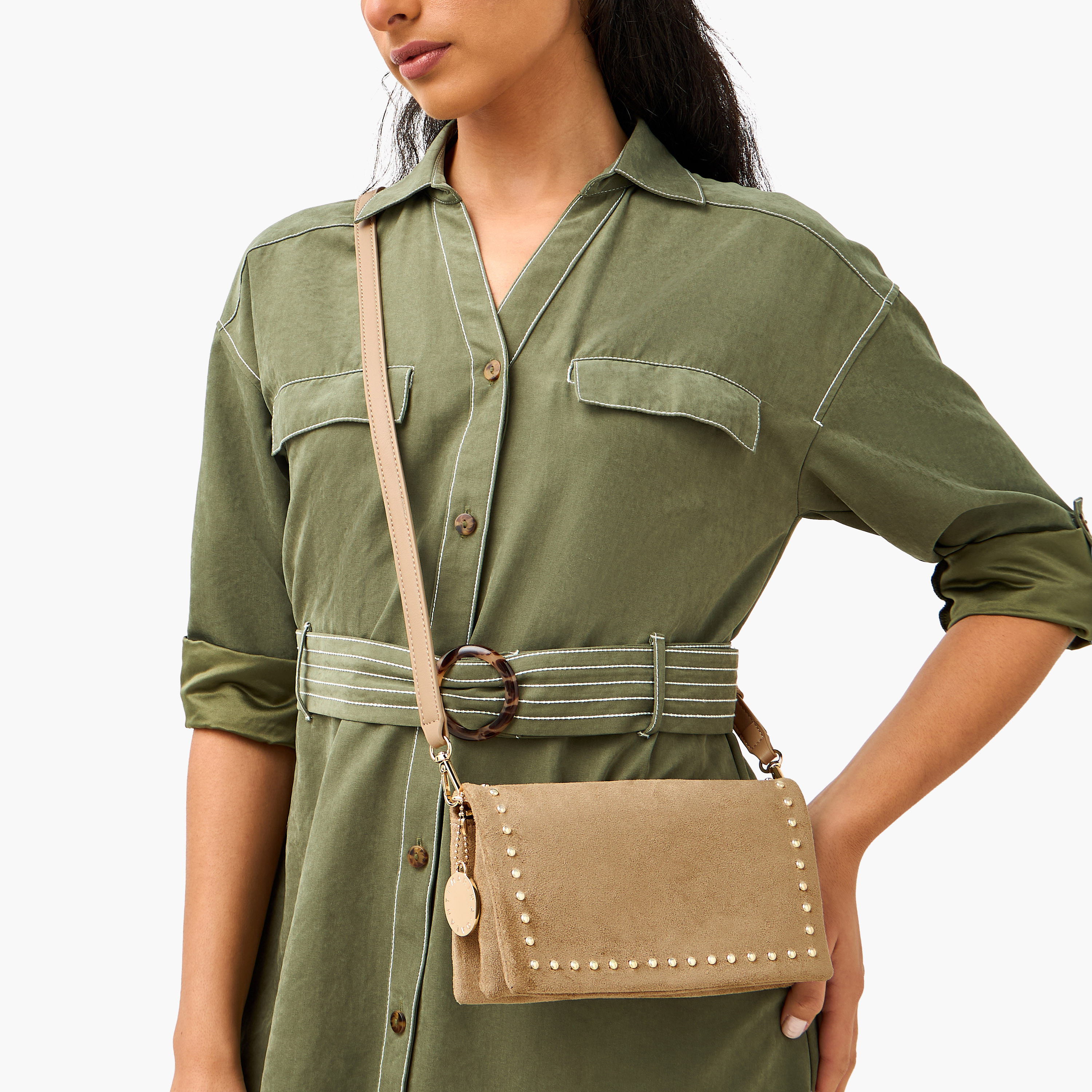 Marina Galanti Studded Crossbody Bag with Detachable Strap-women-bagsandwallets-handbags-image-2
