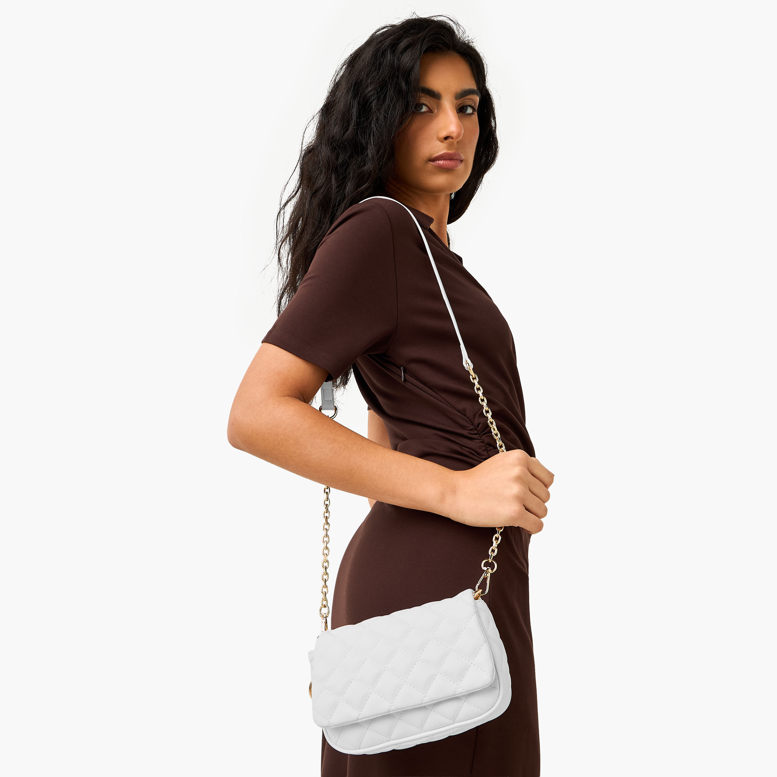 Marina Galanti Quilted Crossbody Bag with Detachable Strap-women-bagsandwallets-handbags-image-2
