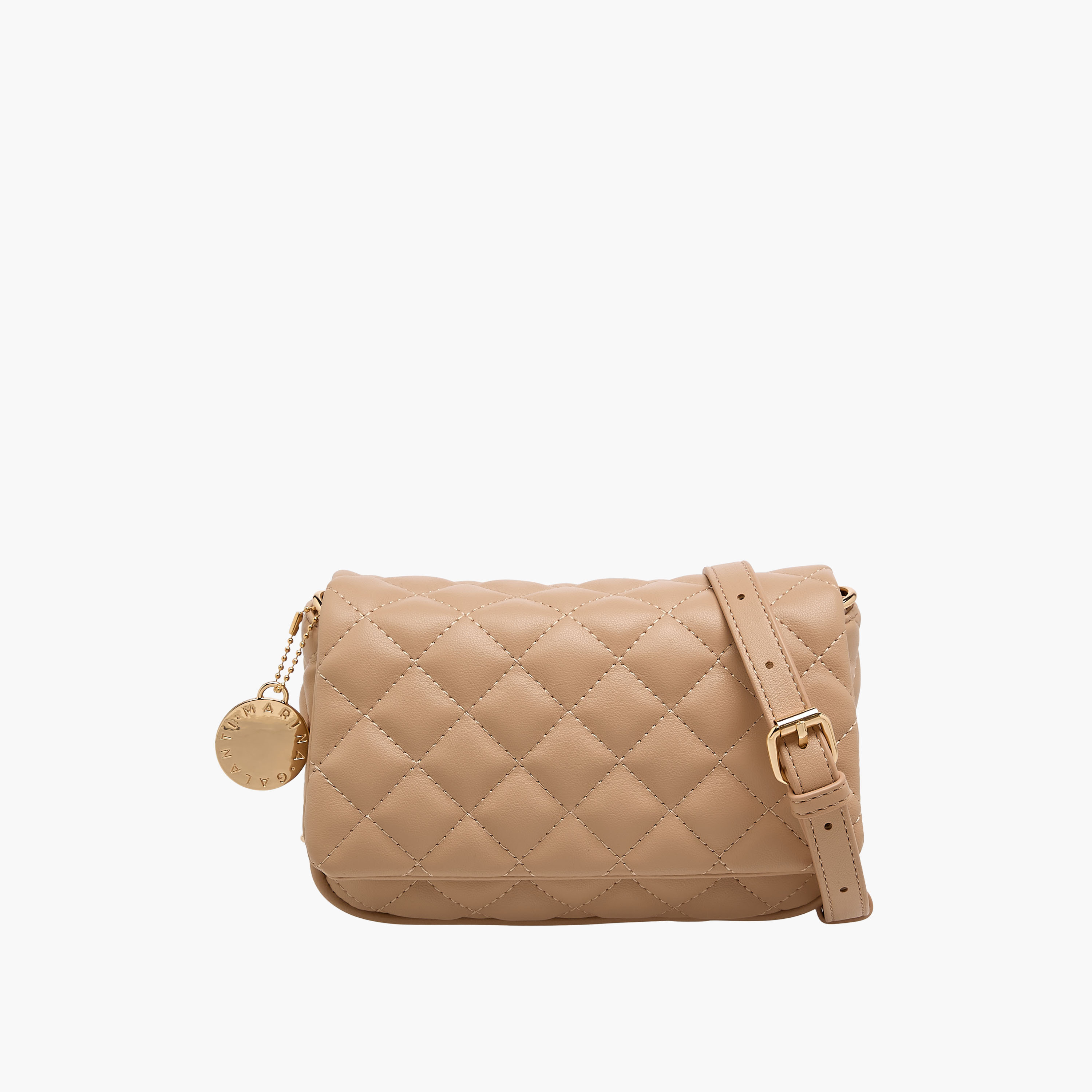 Marina Galanti Quilted Crossbody Bag with Detachable Strap-women-bagsandwallets-handbags-image-1