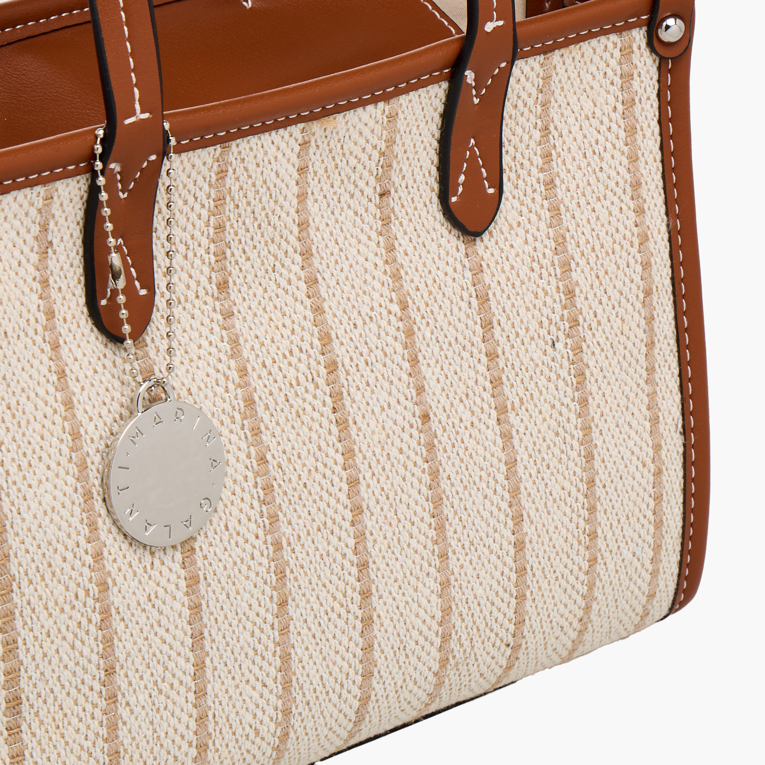 Marina Galanti Textured Tote Bag with Zip Closure-women-bagsandwallets-handbags-image-4