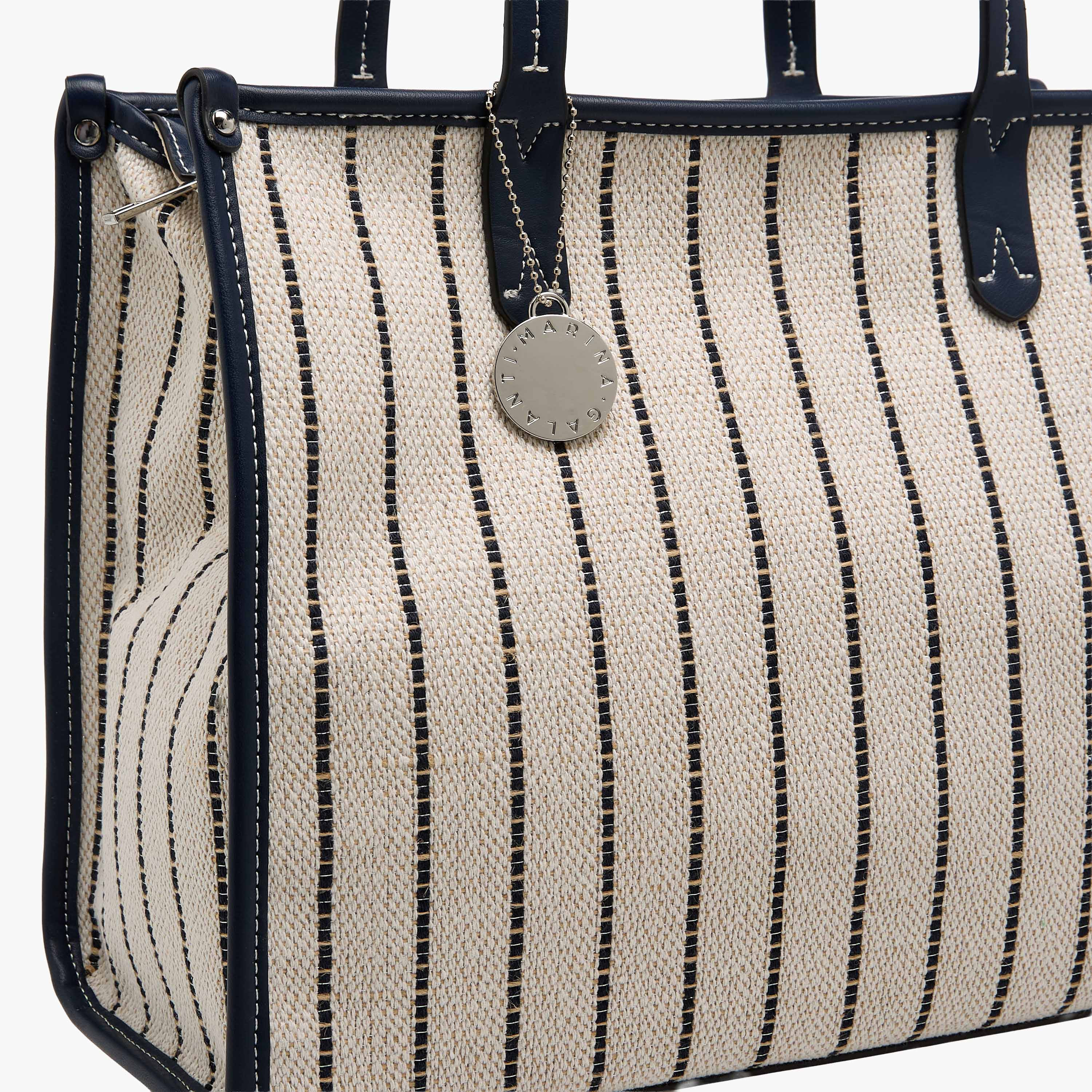 شنطة توتي مخططة بمقابض مزدوجة من مارينا جالانتي-women-bagsandwallets-handbags-image-5
