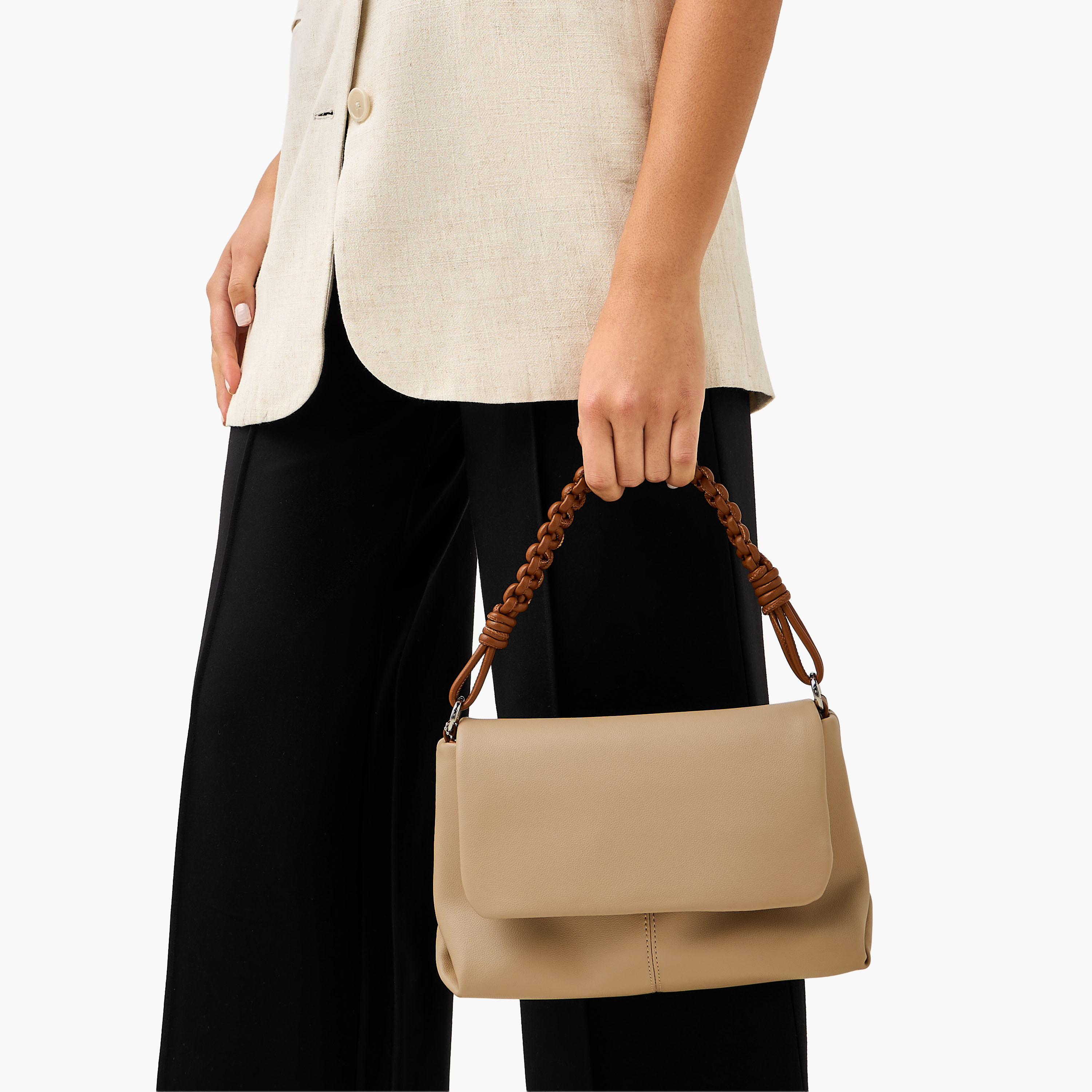شنطة كتف سادة بحزام قابل للفصل من مارينا جالانتي-women-bagsandwallets-handbags-image-8