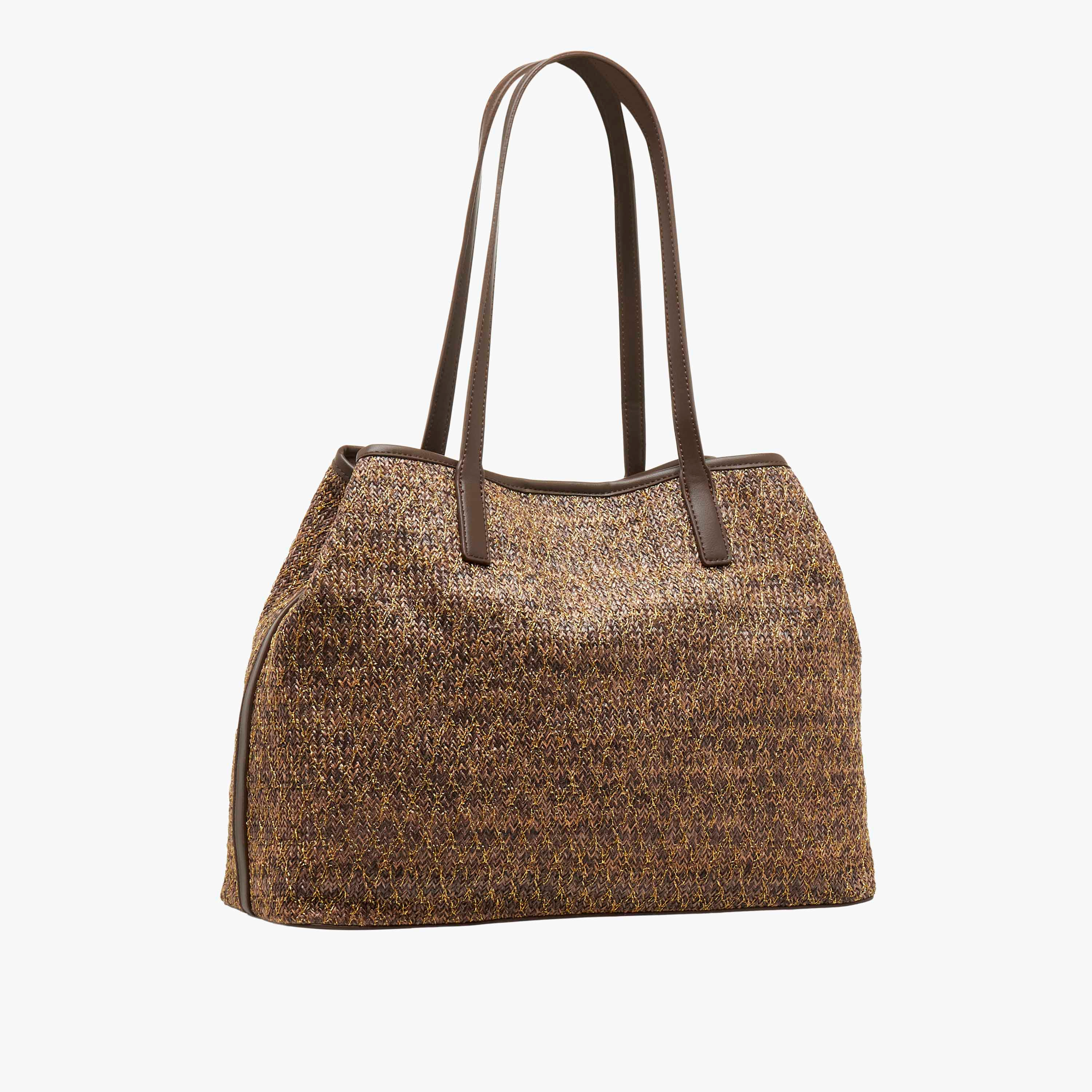 Marina Galanti Textured Tote Bag with Pouch-women-bagsandwallets-handbags-image-4