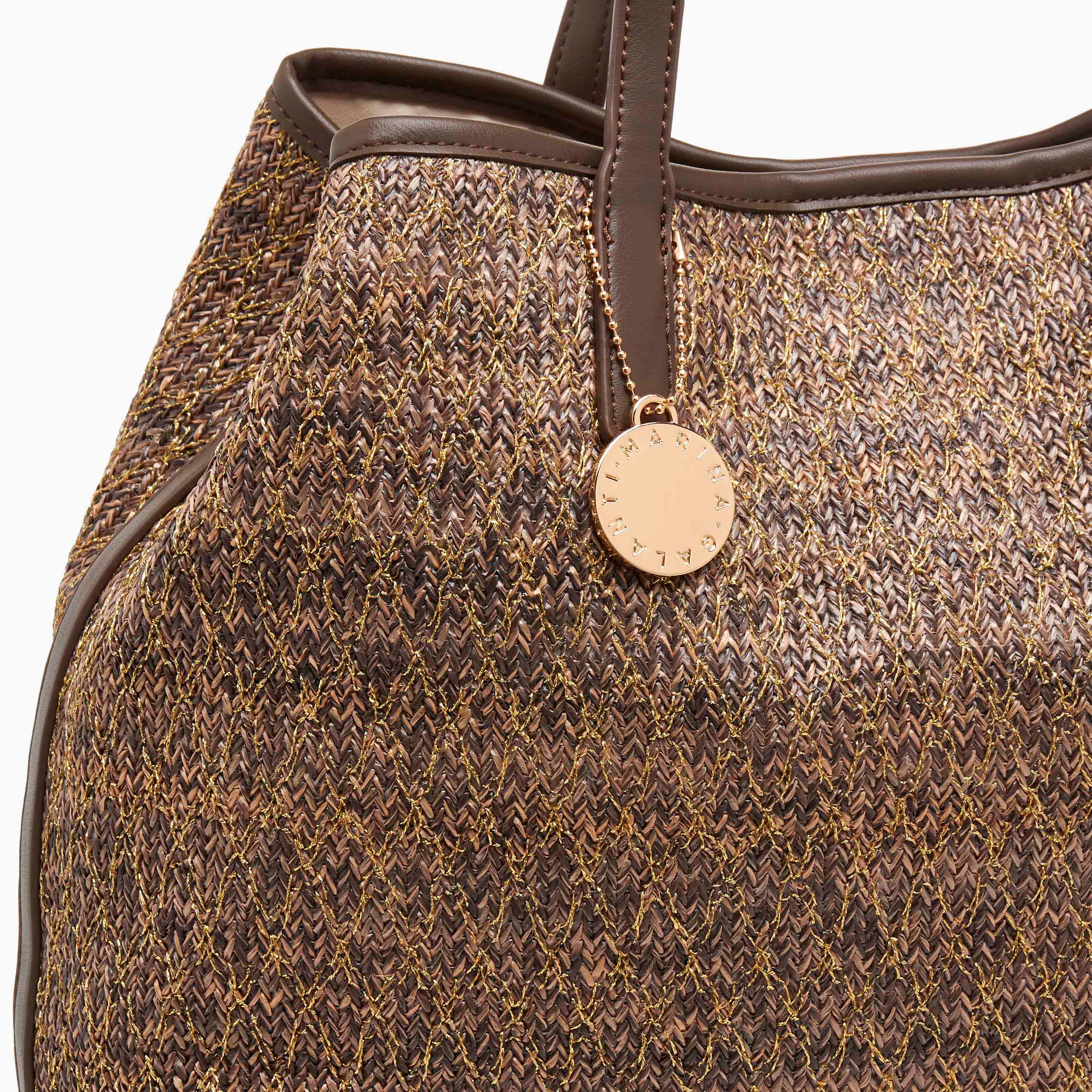 Marina Galanti Textured Tote Bag with Pouch-women-bagsandwallets-handbags-image-7