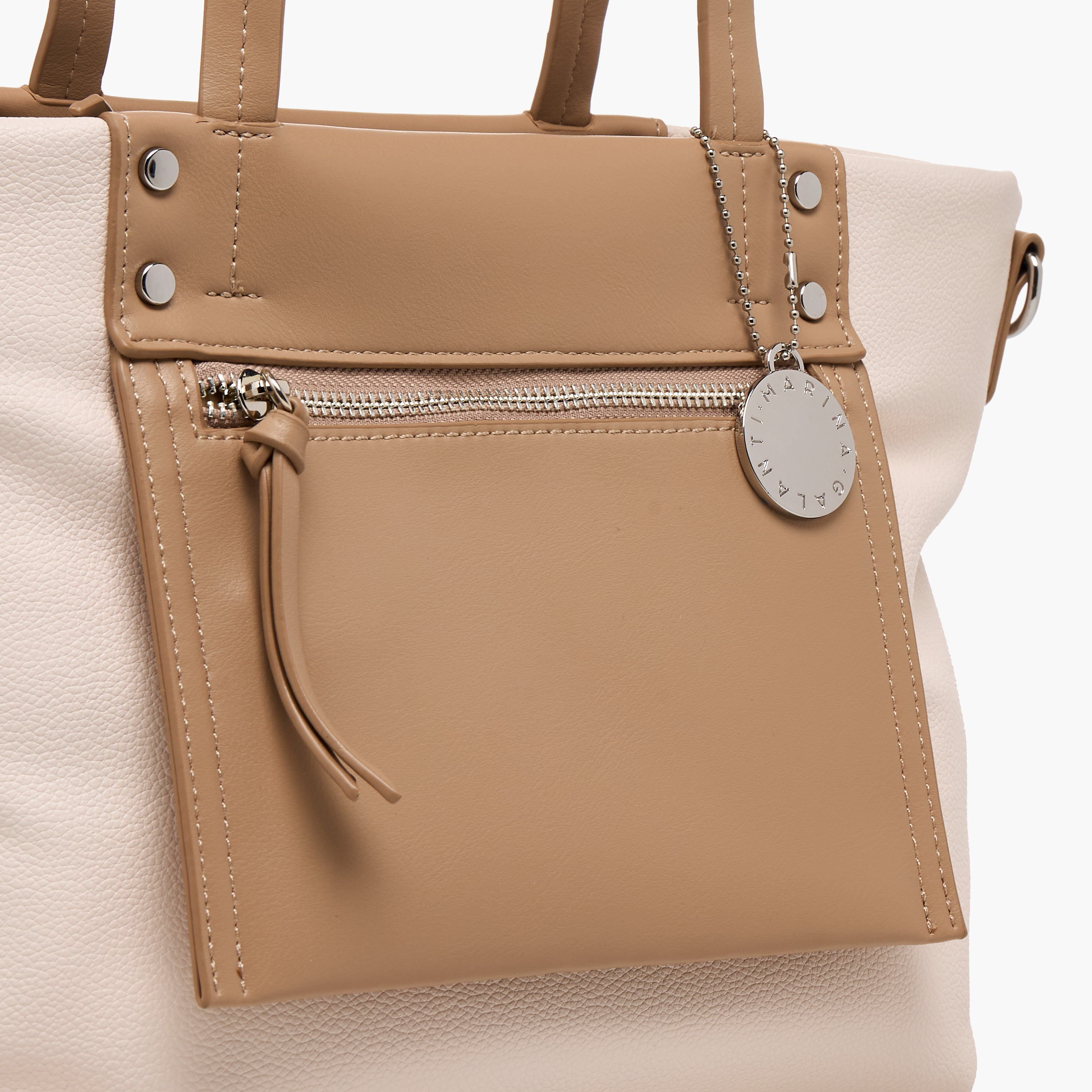 Marina Galanti Colourblock Tote Bag with Zip Closure-women-bagsandwallets-handbags-image-3