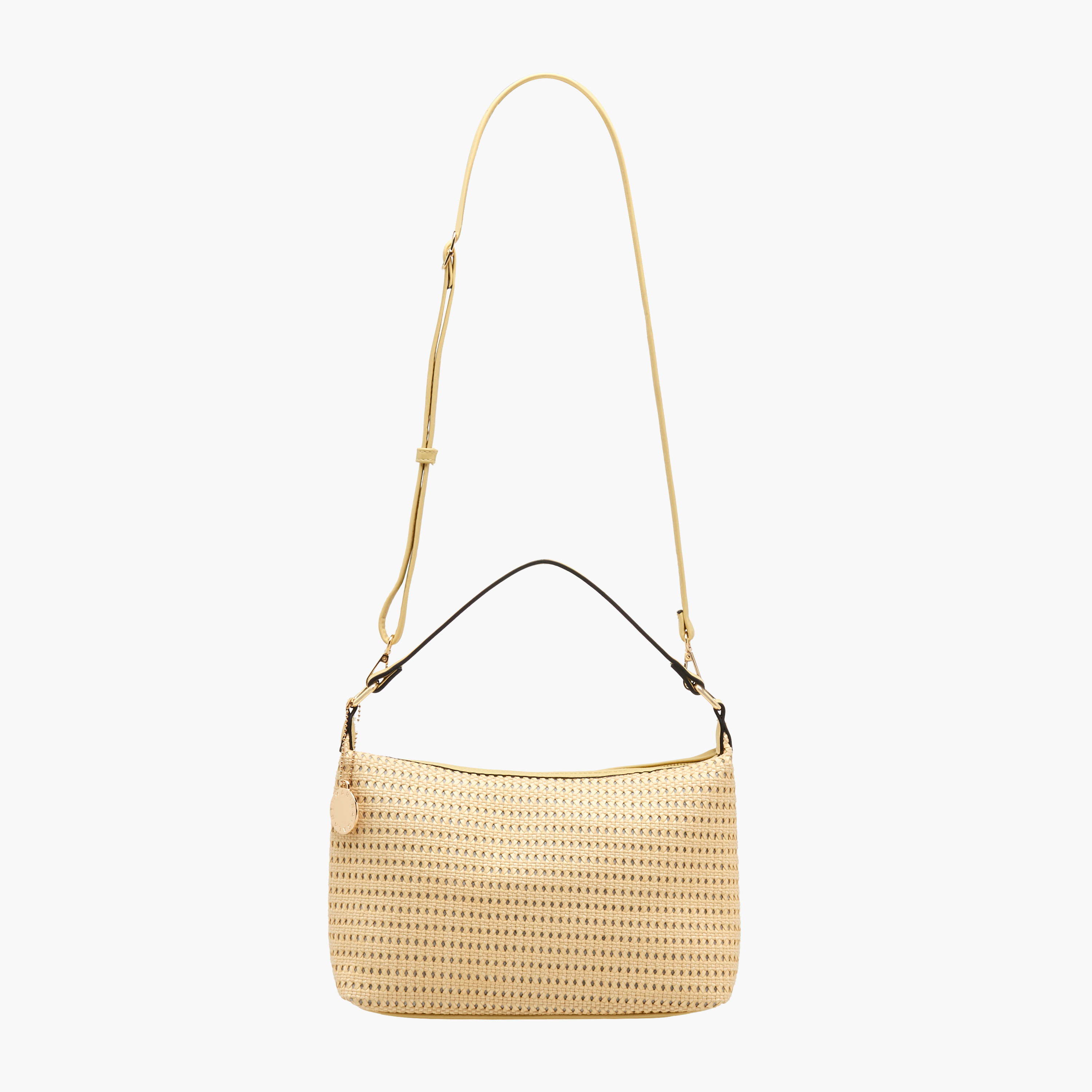 Marina Galanti Textured Shoulder Bag with Detachable Strap-women-bagsandwallets-handbags-image-3