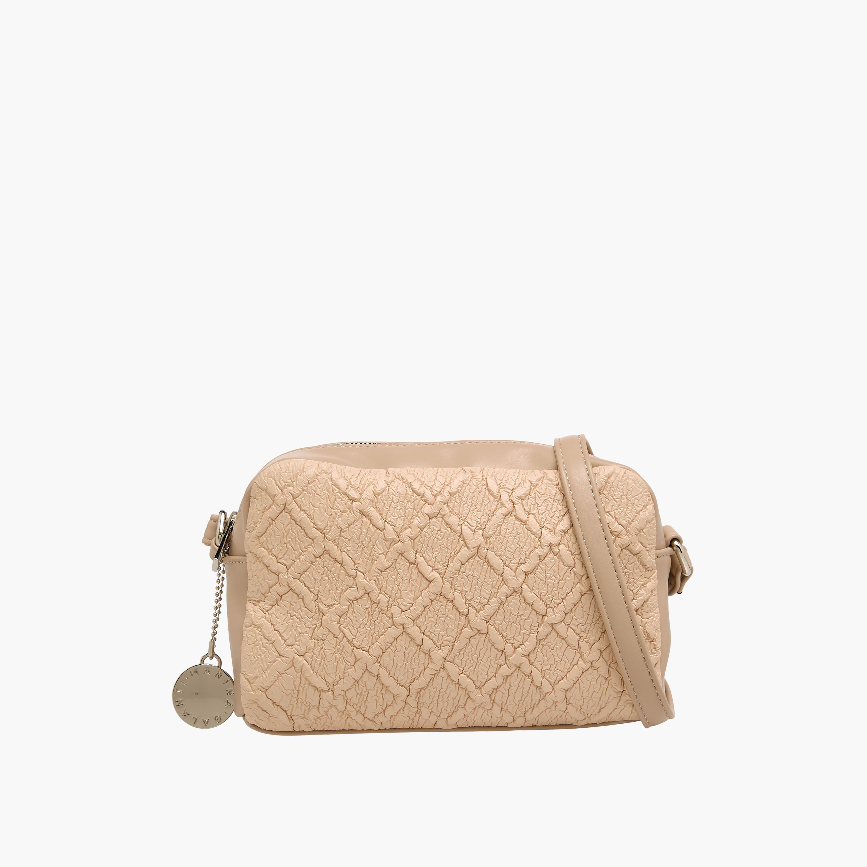 Marina Galanti Textured Crossbody Bag with Adjustable Strap-women-bagsandwallets-handbags-image-1