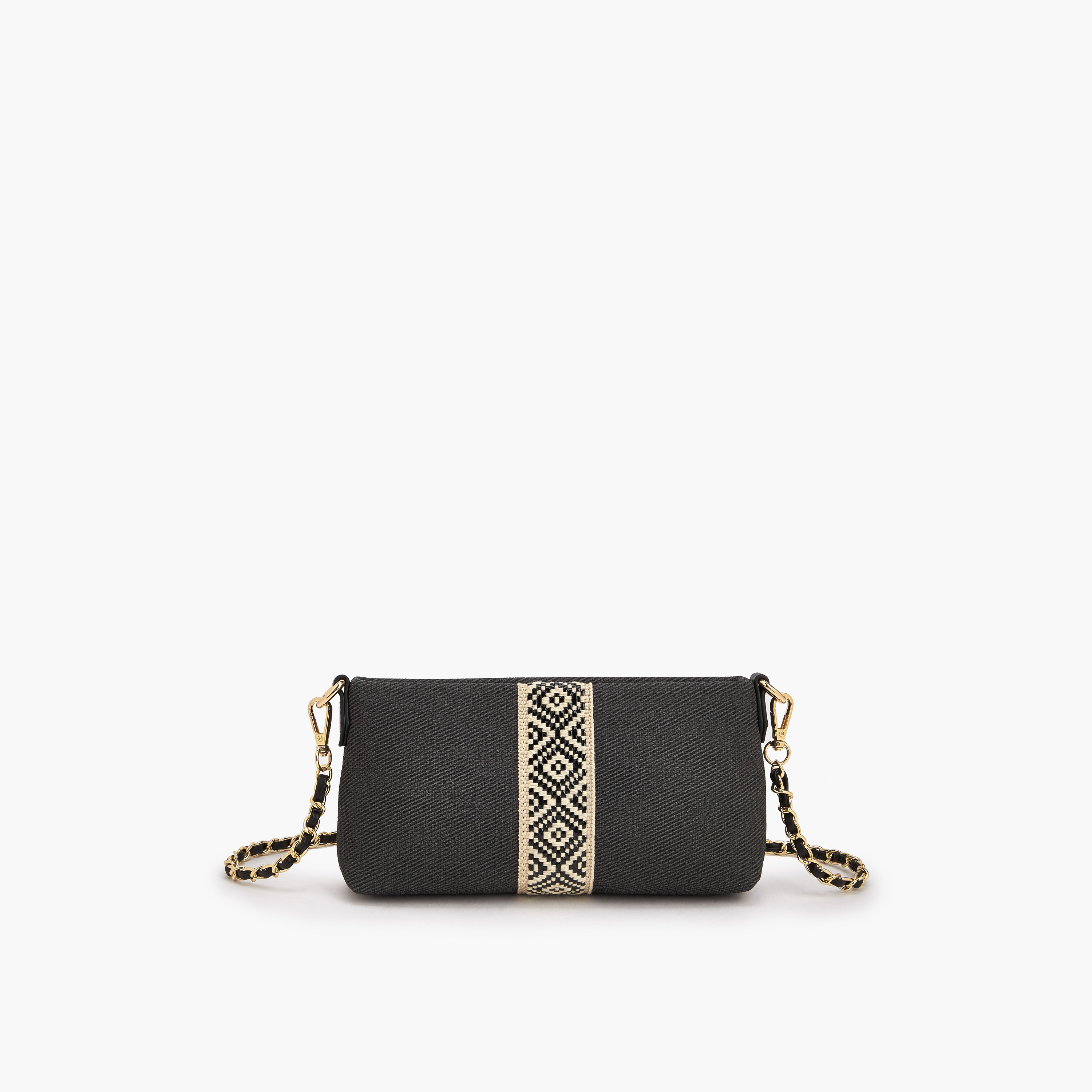 Le Confort Textured Crossbody Bag with Detachable Chain Strap-women-bagsandwallets-handbags-image-1