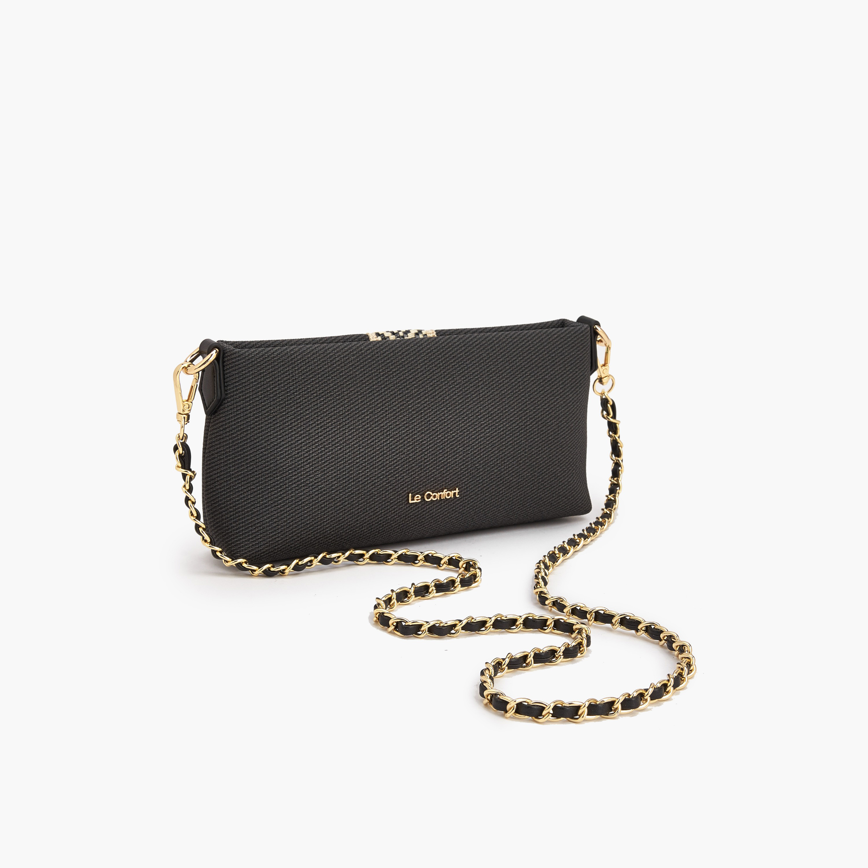 Le Confort Textured Crossbody Bag with Detachable Chain Strap-women-bagsandwallets-handbags-image-6