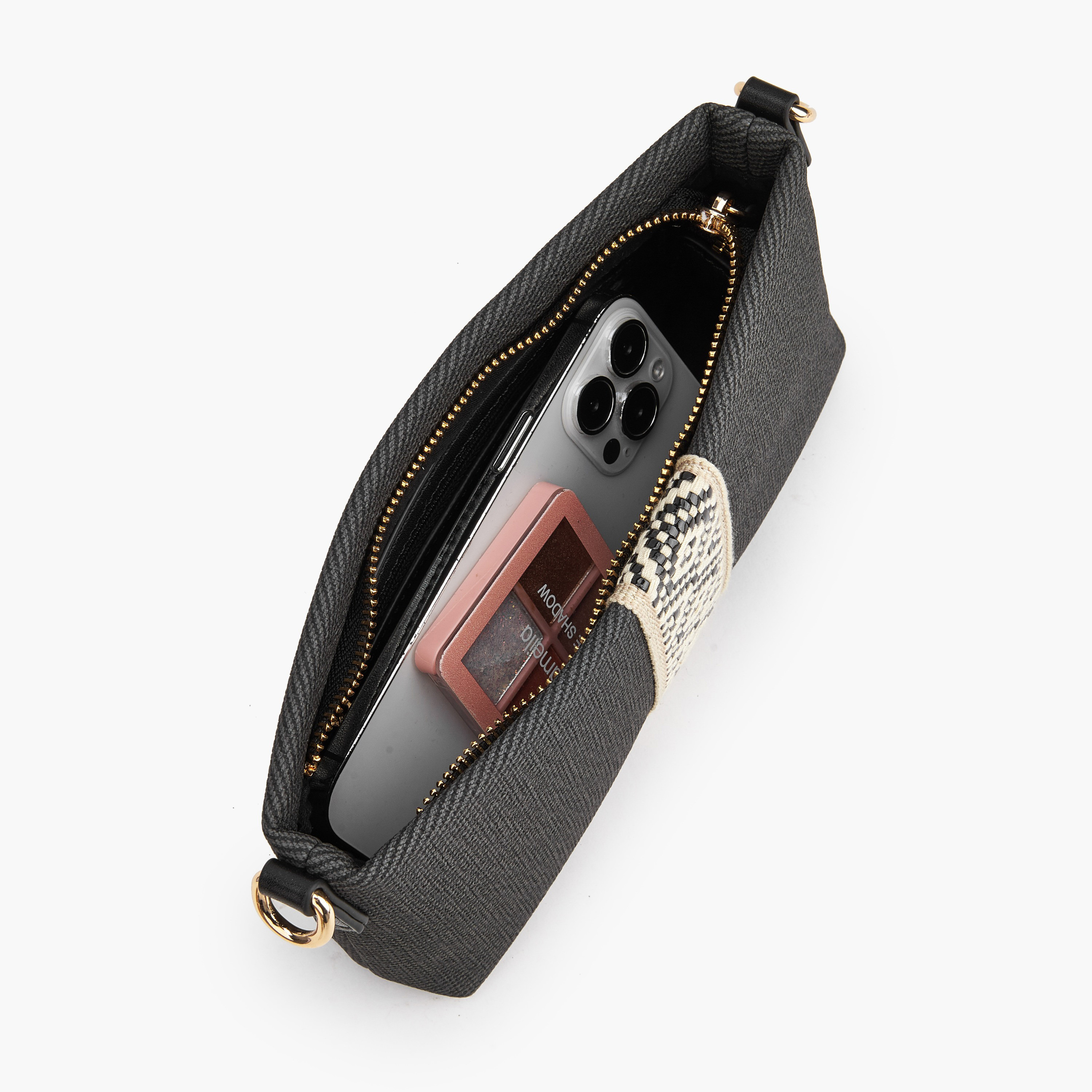 Le Confort Textured Crossbody Bag with Detachable Chain Strap-women-bagsandwallets-handbags-image-8