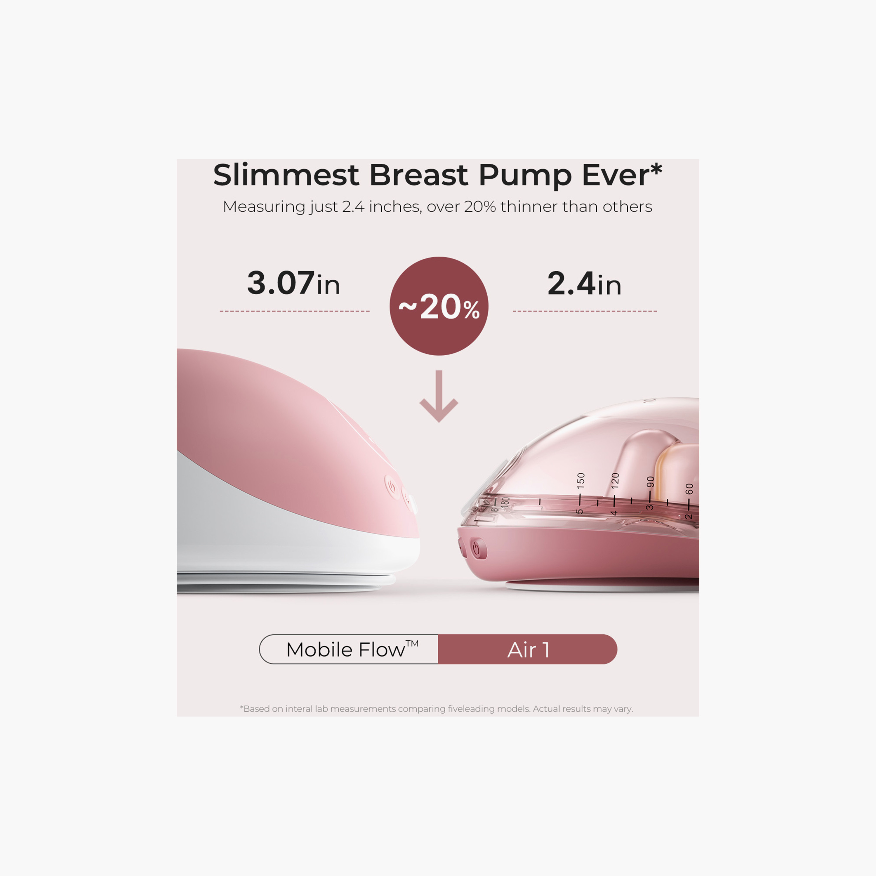 Momcozy Air 1 Ultra Slim Hands-Free Double Breast Pump - Cozy Red-baby-feeding-breastfeedingandcare-image-3