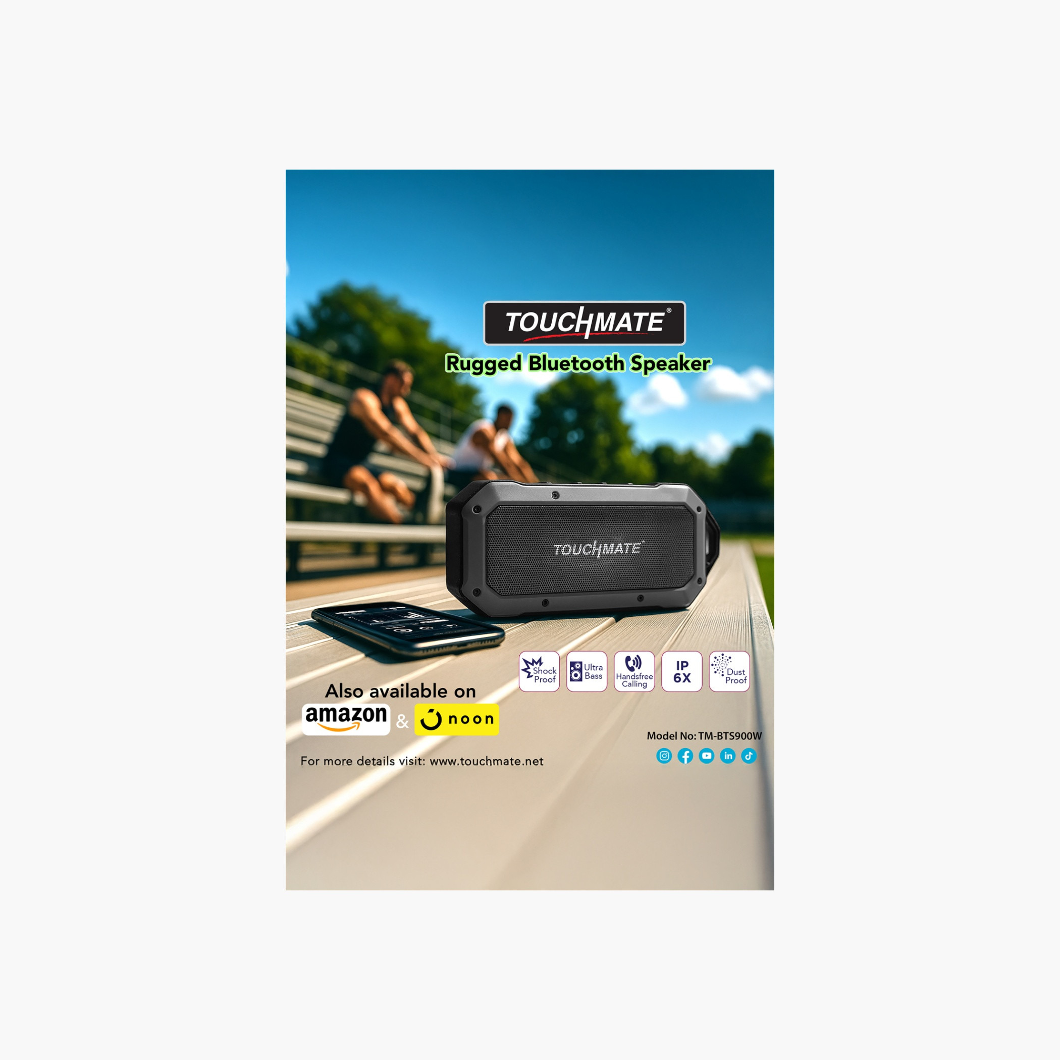 تاتش ميتمكبر صوت بلوتوث محمول متين-electronics-accessories-image-11