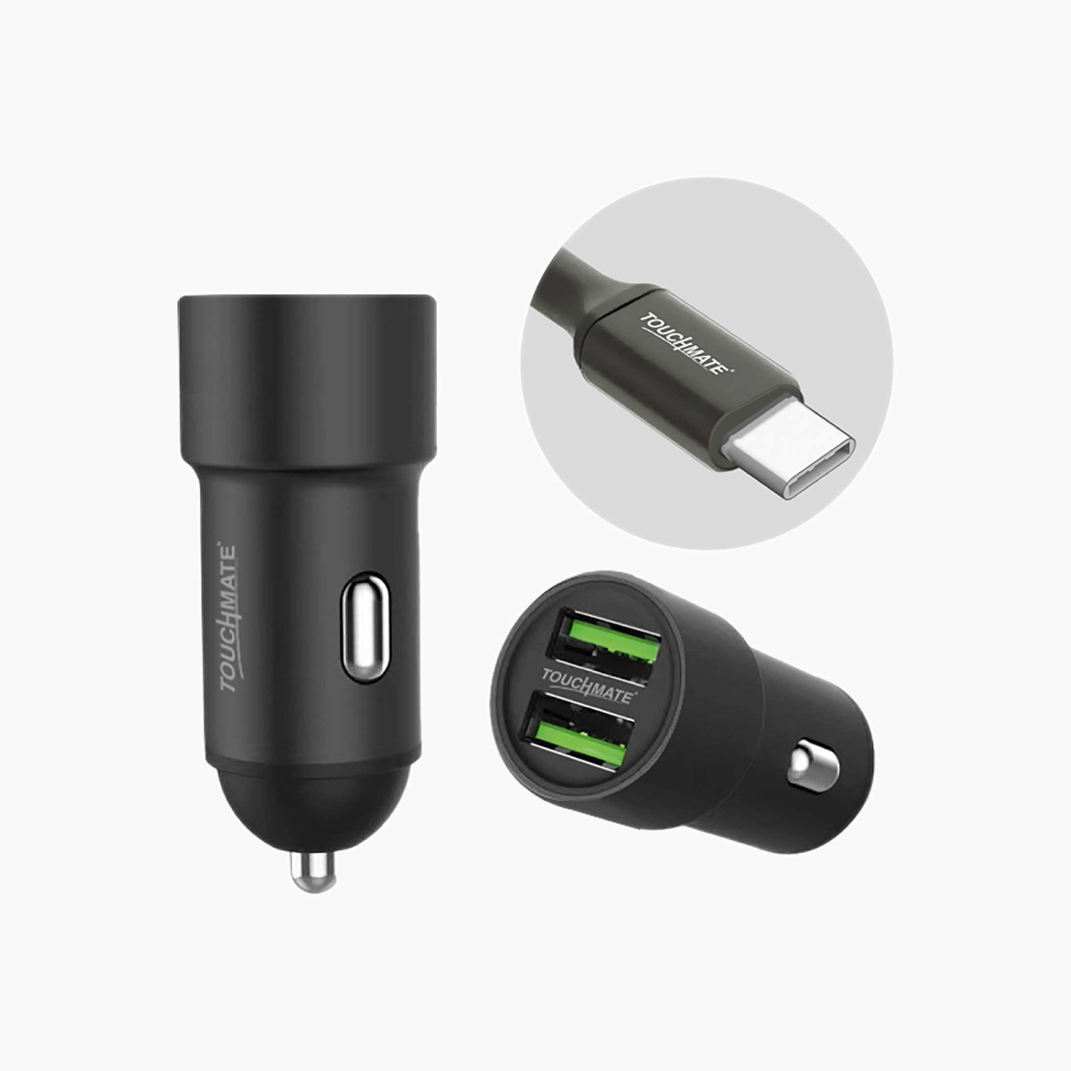 تاتش ميتشاحن سيارة بمنفذين USB نوع C-electronics-accessories-image-3