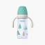 Farlin Printed Wide Neck Feeding Bottle with Handle - 6 Months+ - 270ml - Green-baby-feeding-feedingbottles-bottlesandteats-image-1