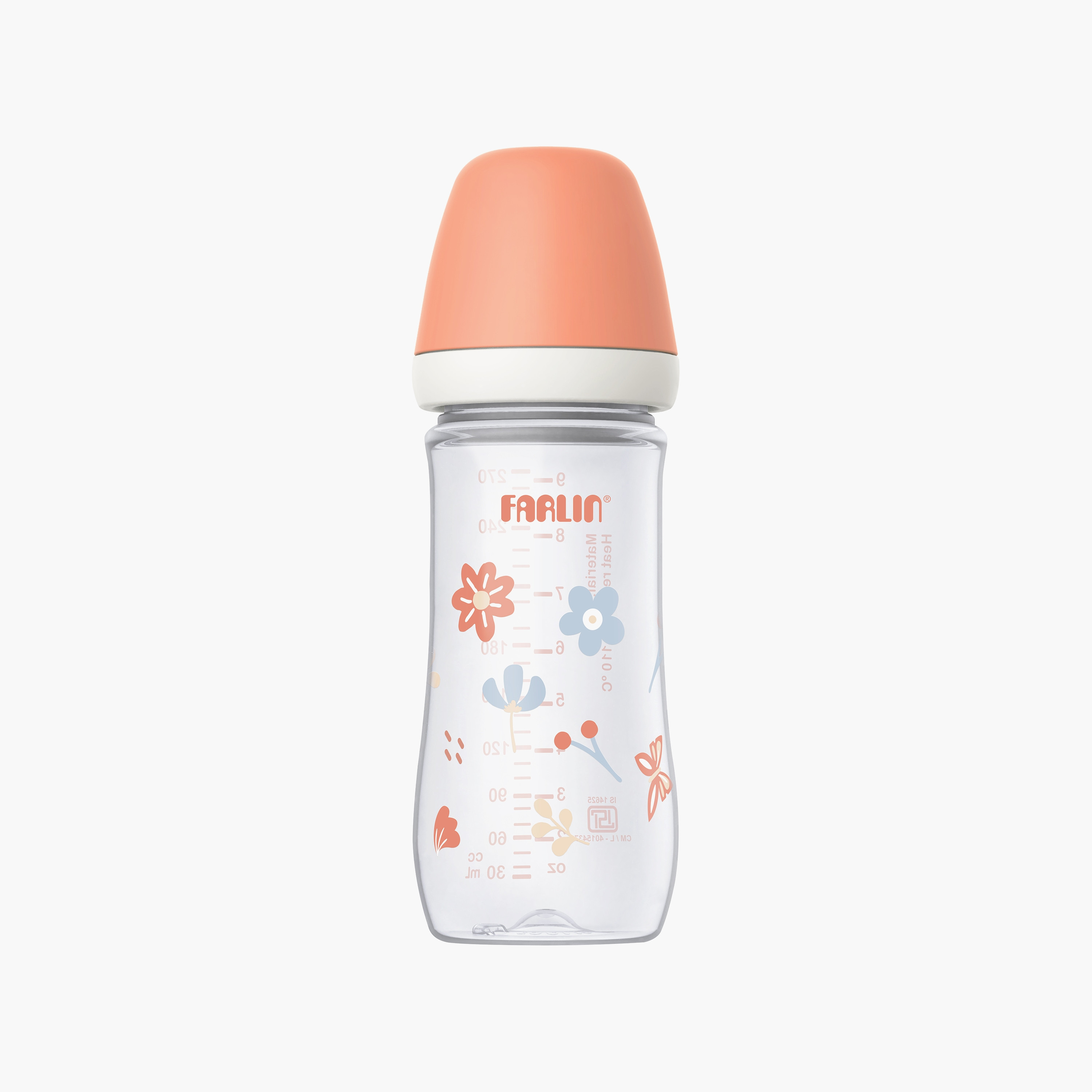 Farlin Printed Wide Neck Feeding Bottle - 3 Months+ - 270ml-baby-feeding-feedingbottles-bottlesandteats-image-1