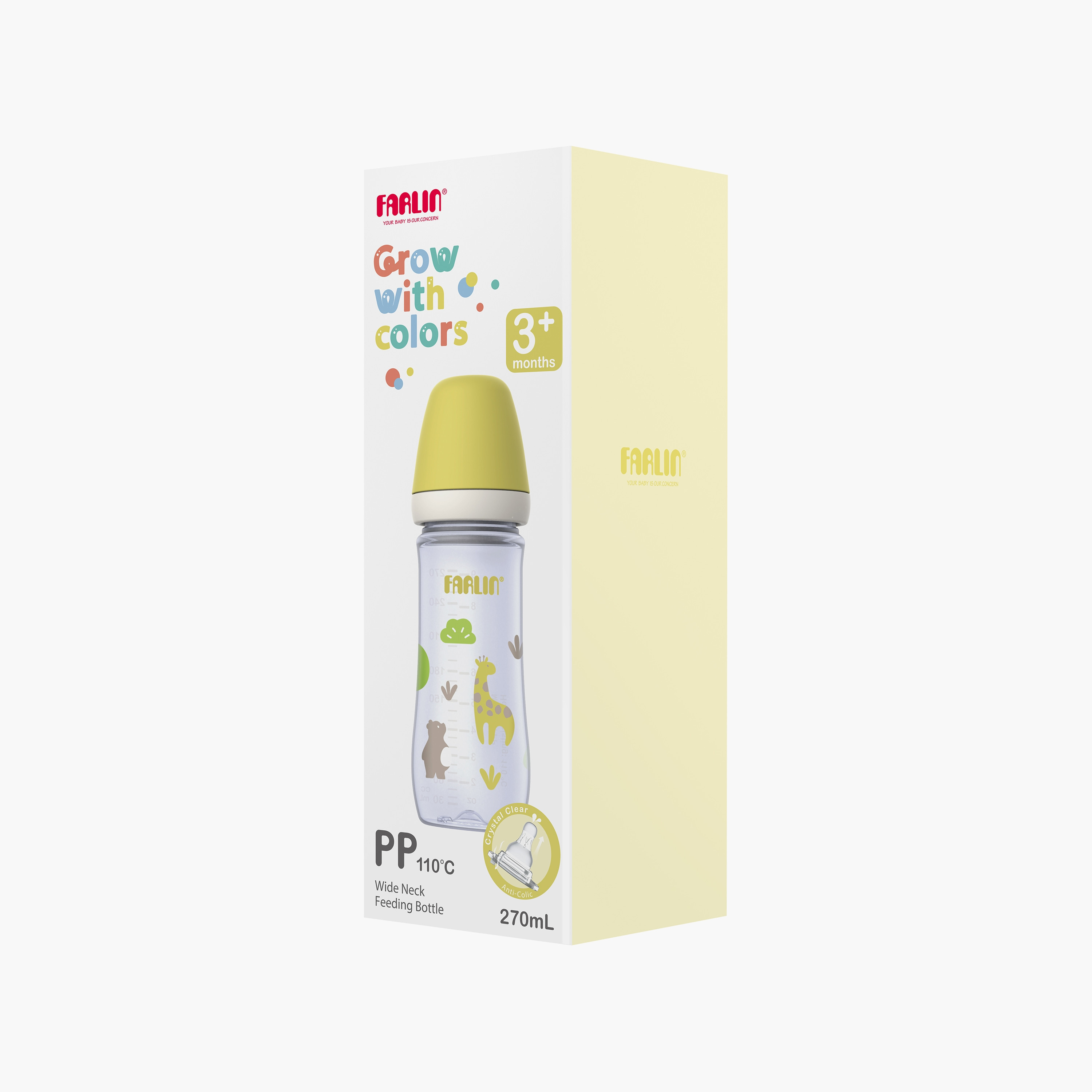 Farlin Printed Wide Neck Feeding Bottle - 3 Months+ - 270ml-baby-feeding-feedingbottles-bottlesandteats-image-9