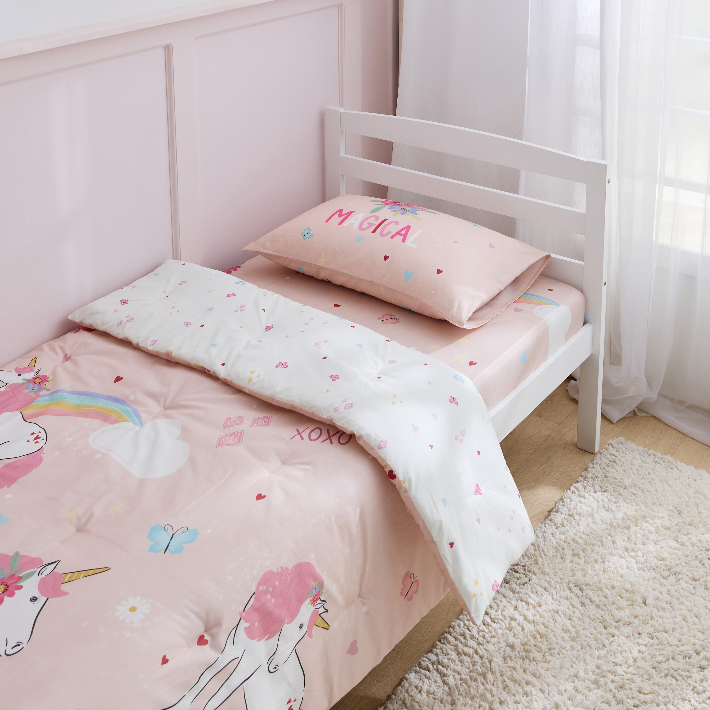Juniors Baby Bedding Set with Unicorn Print, 135x200 cm-baby-nursery-babybedding-image-3