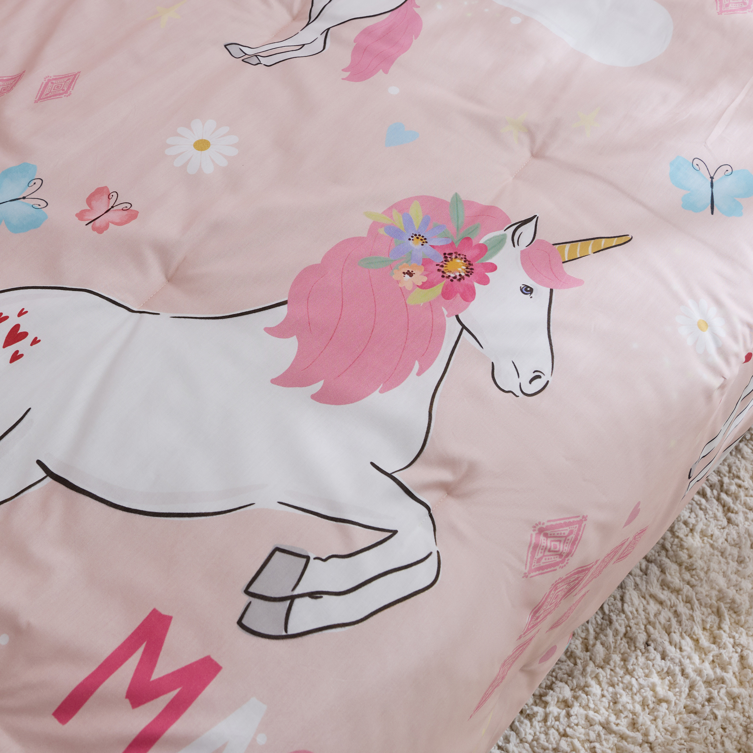Juniors Baby Bedding Set with Unicorn Print, 135x200 cm-baby-nursery-babybedding-image-5