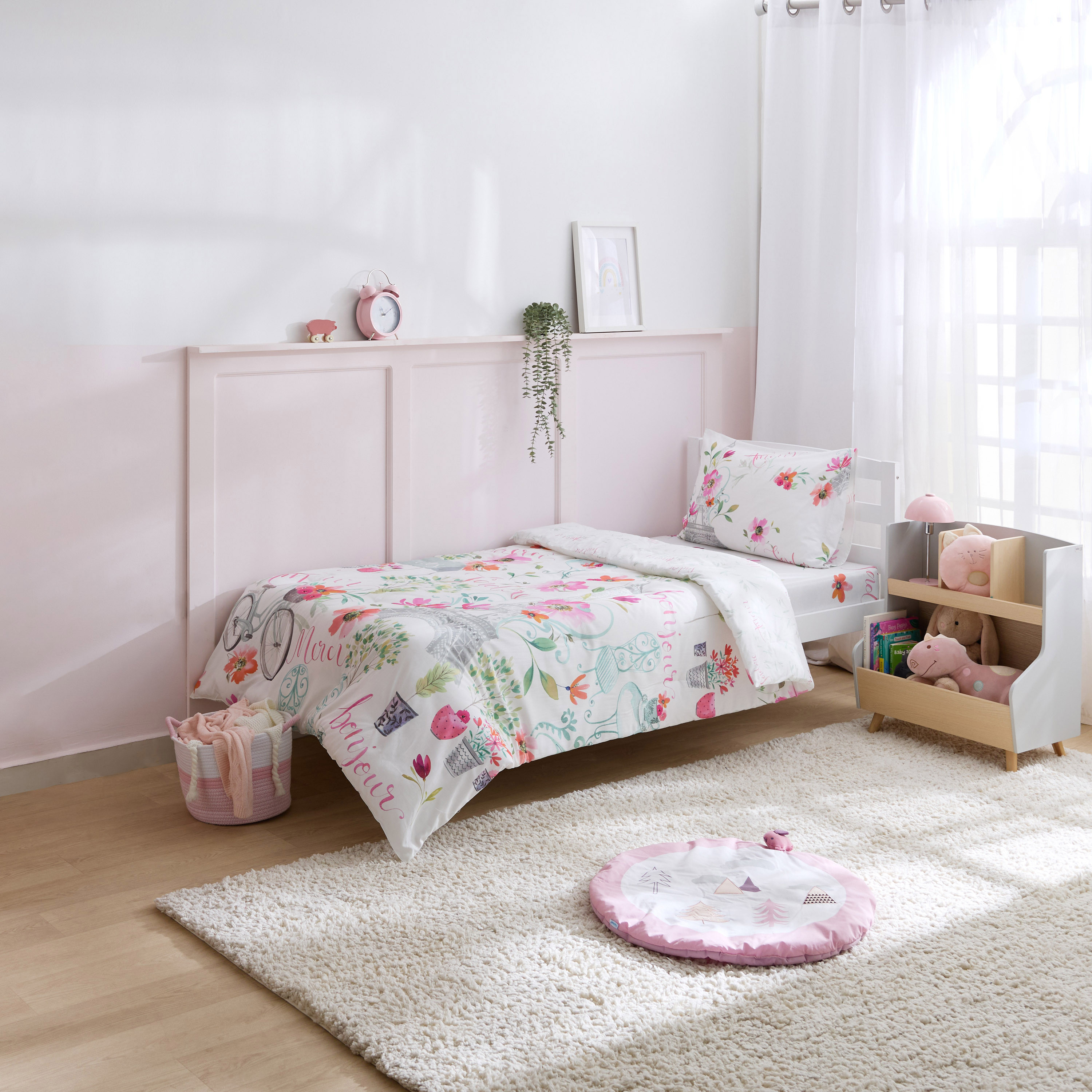 Juniors Baby Bedding Set with Floral Print, 135x200 cm-baby-nursery-babybedding-image-7