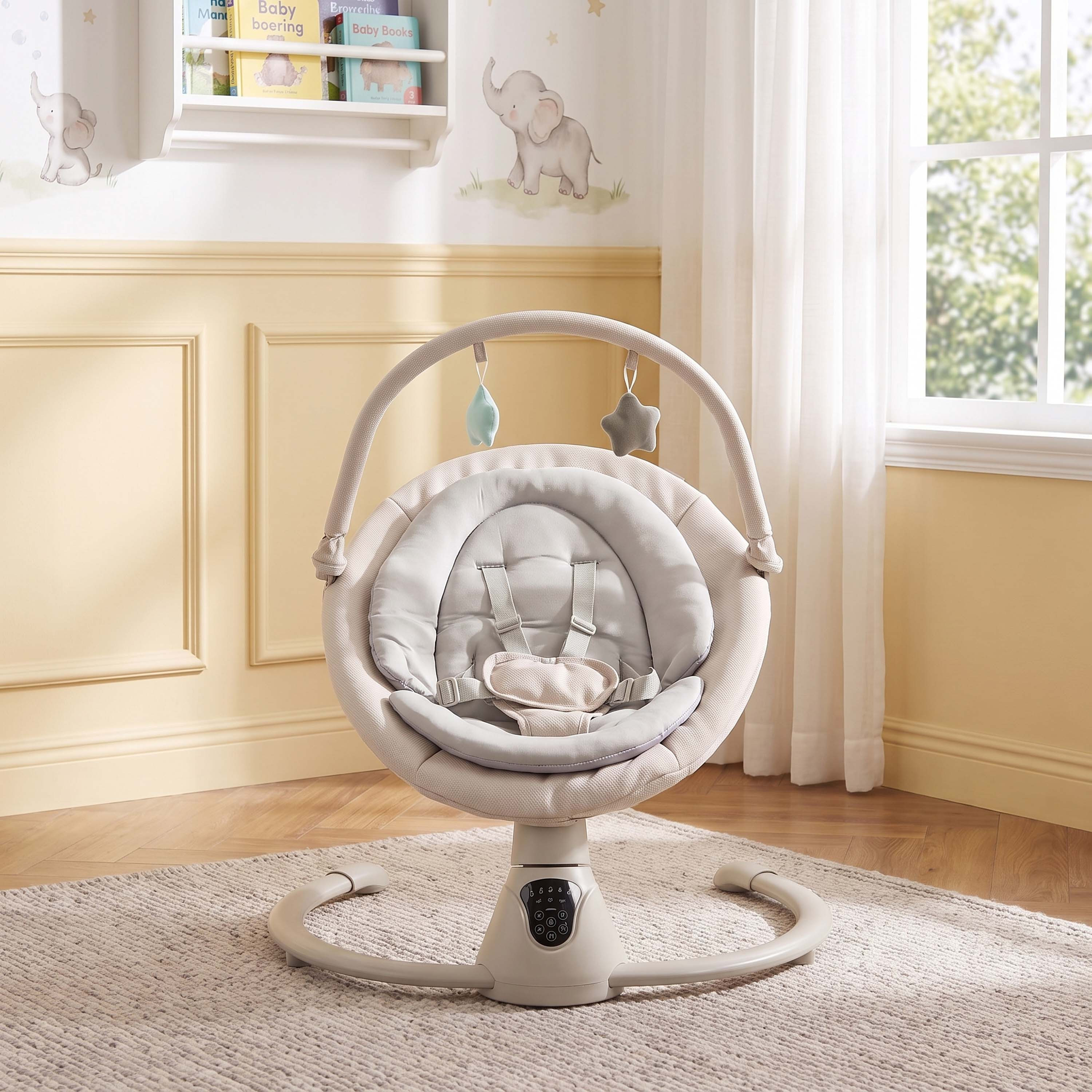 أرجوحة كهربائية للأطفال جوين من جونيورز-baby-infantactivity-swings-image-2