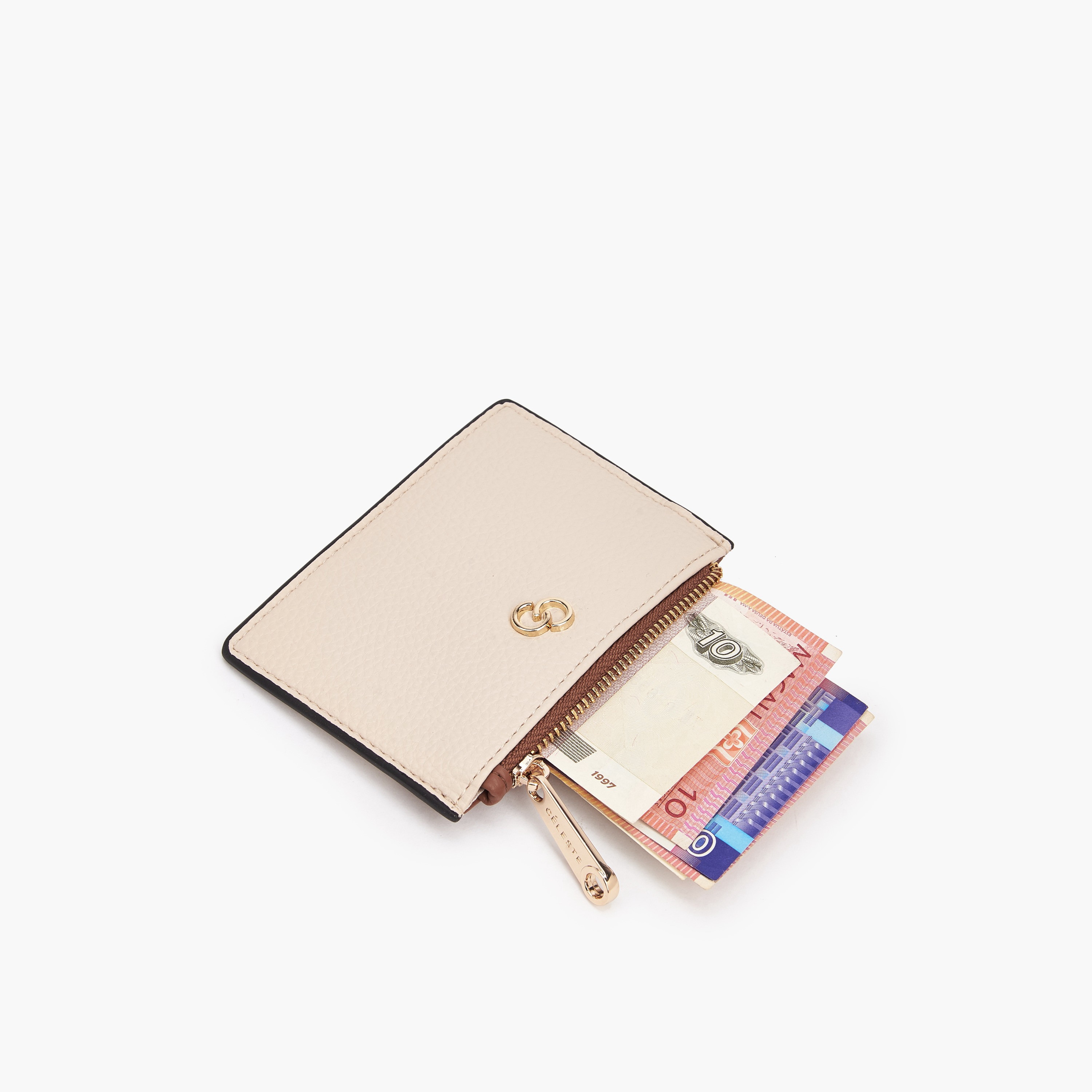 Celeste Textured Card Holder with Keyring-women-bagsandwallets-wallets-image-5