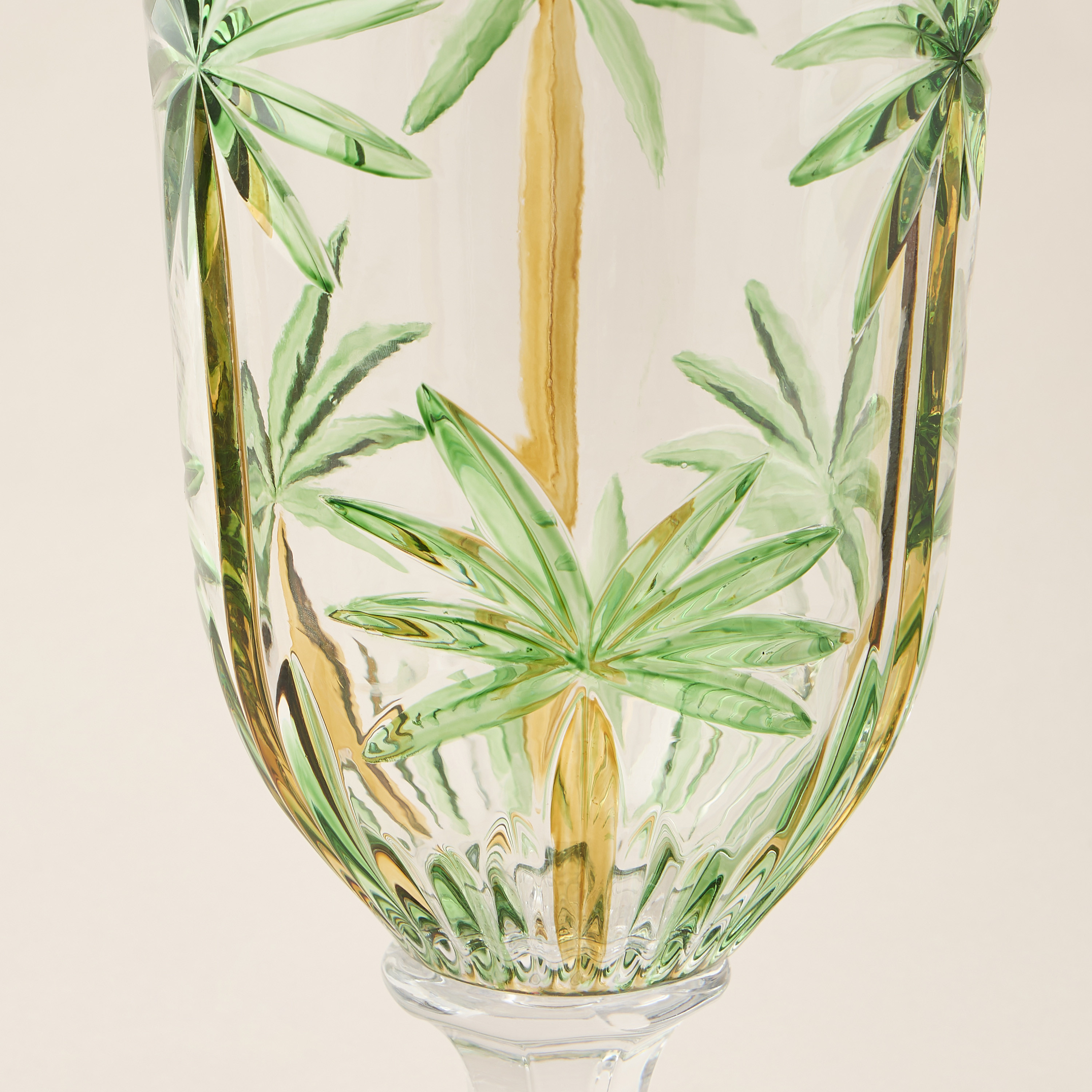 موزع مشروبات برسومات نخيل يدوية - 3.5 لتر-household-dining-drinkserveware-dispensers-image-5