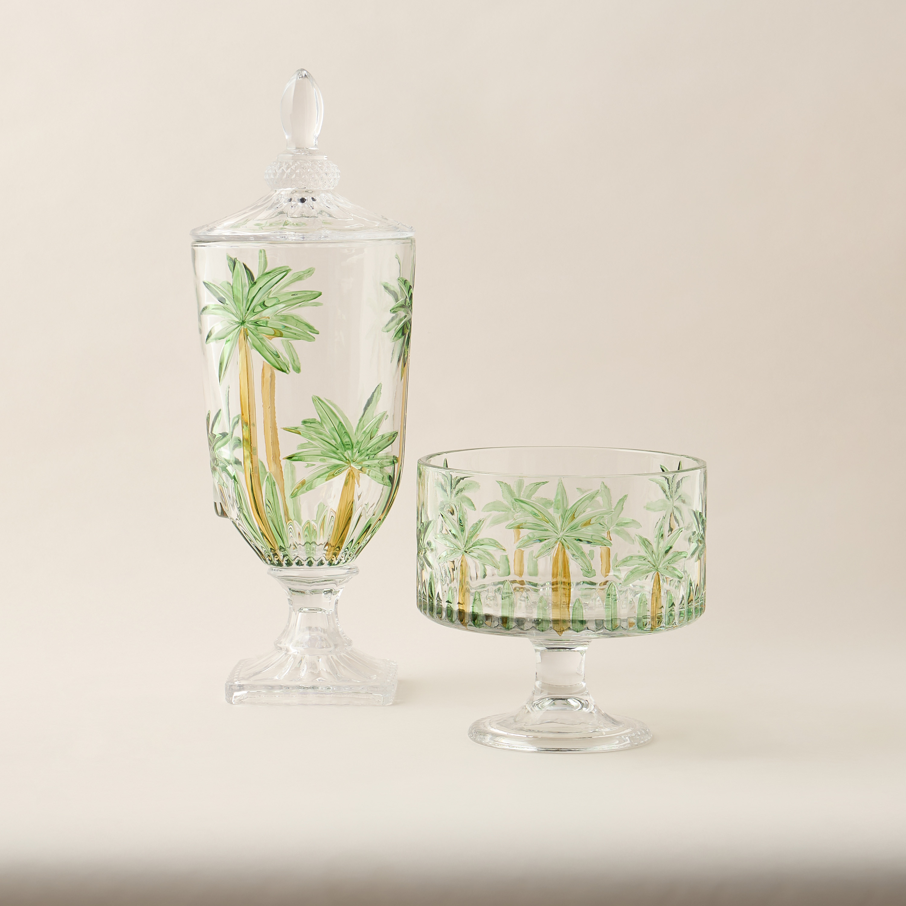 موزع مشروبات برسومات نخيل يدوية - 3.5 لتر-household-dining-drinkserveware-dispensers-image-8