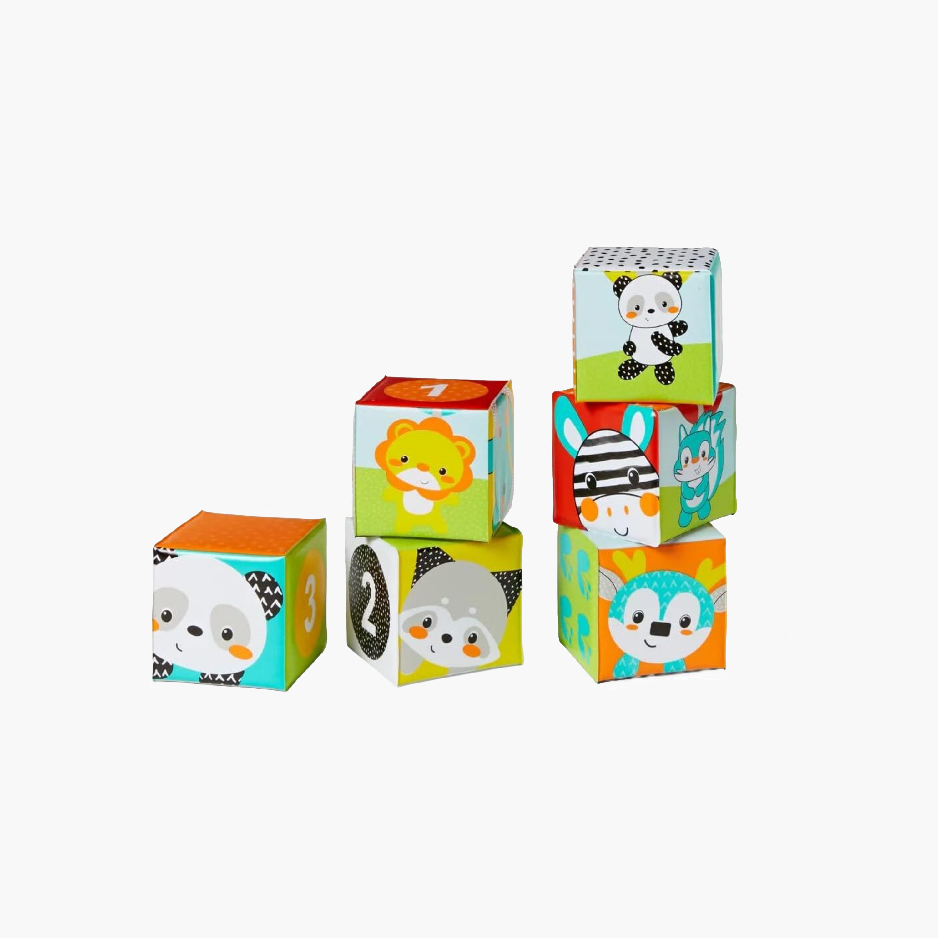 Infantino 6-Piece Colours and Numbers Bath Block Toy Set-toys-babyandtoddlertoys-bathtoys-image-1
