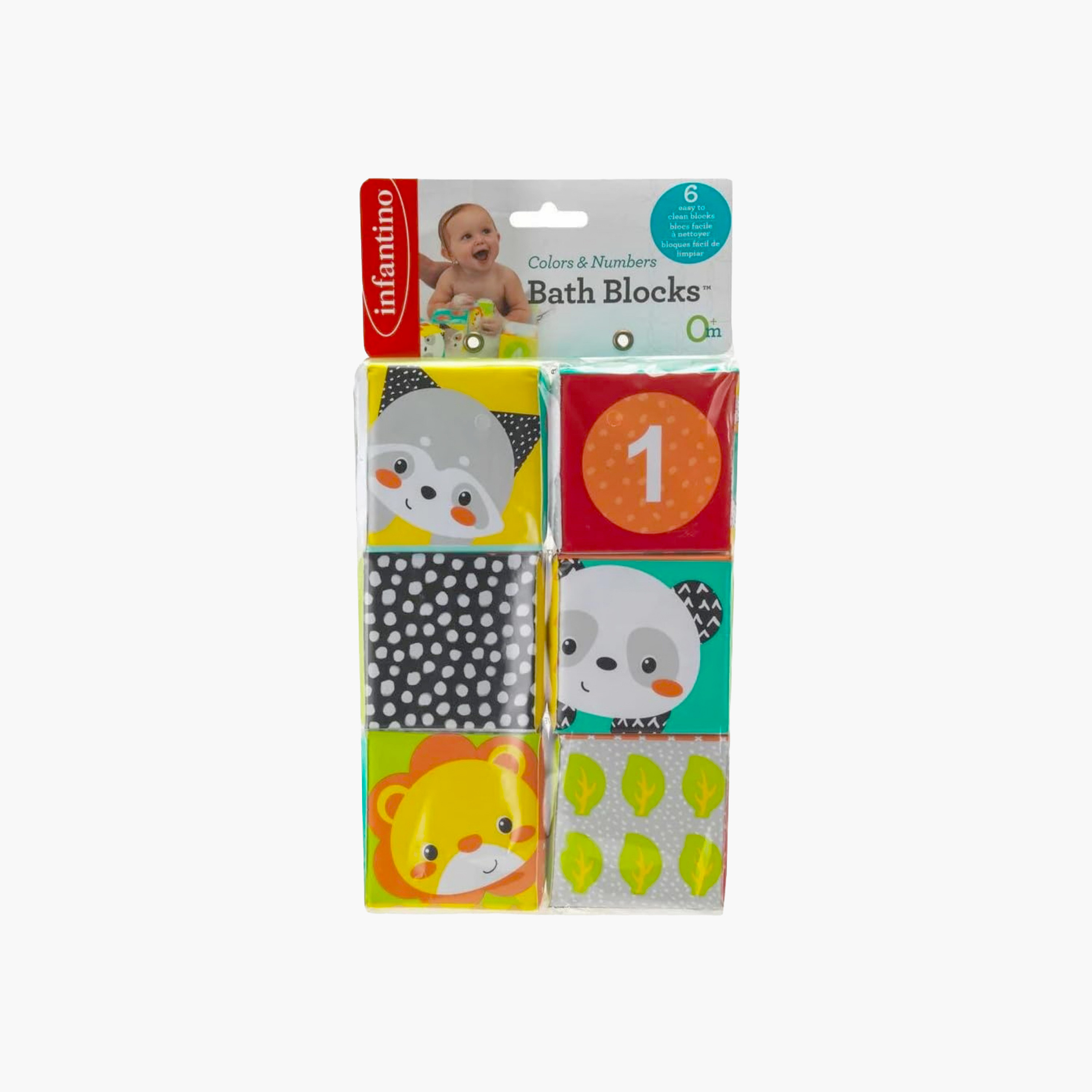 Infantino 6-Piece Colours and Numbers Bath Block Toy Set-toys-babyandtoddlertoys-bathtoys-image-3
